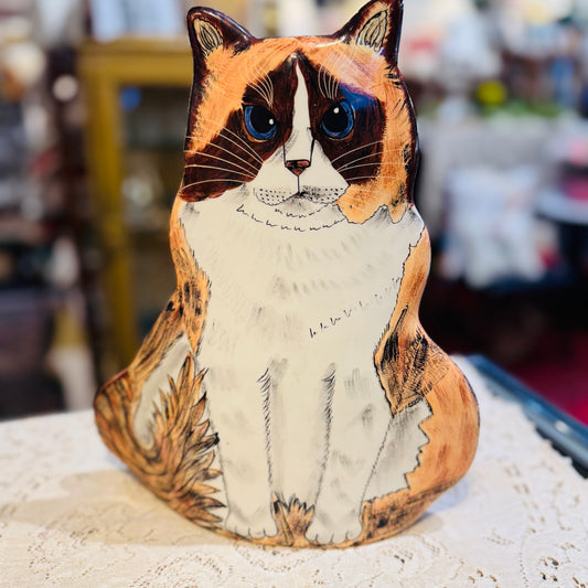 Ragdoll Snowshoe Cat Art Vase by Nina Lyman ‘Cats by Nina’