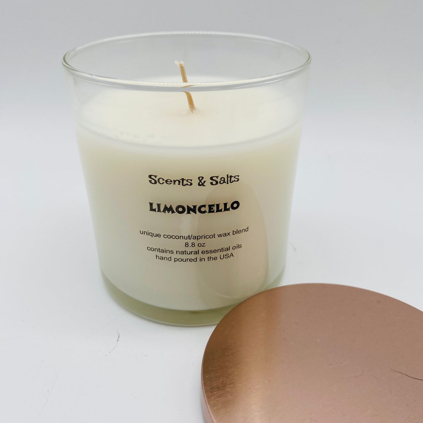 Scents and Salts Hand Poured Candle - Limoncello
