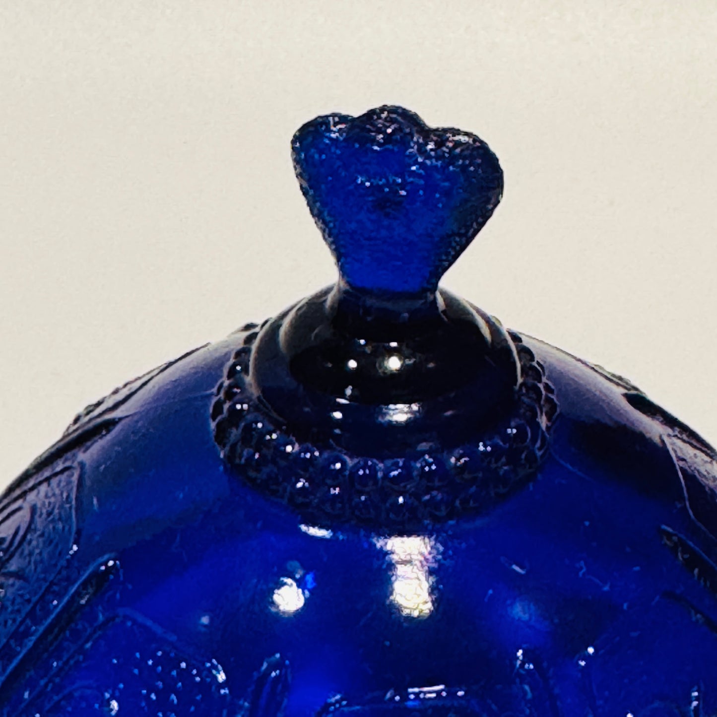 Cobalt Glass 2 Piece Butter Dish - Small / Children’s