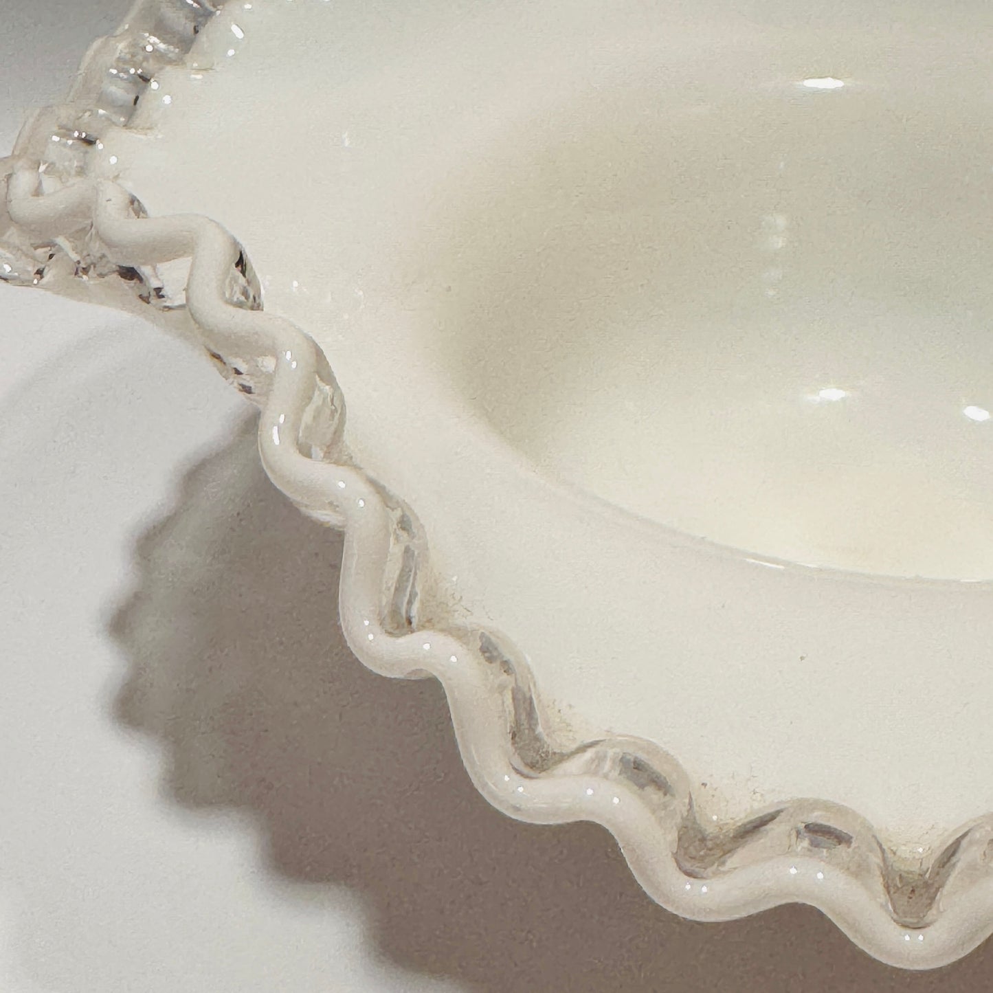 Fenton Silvercrest Ruffle Edge Bowl