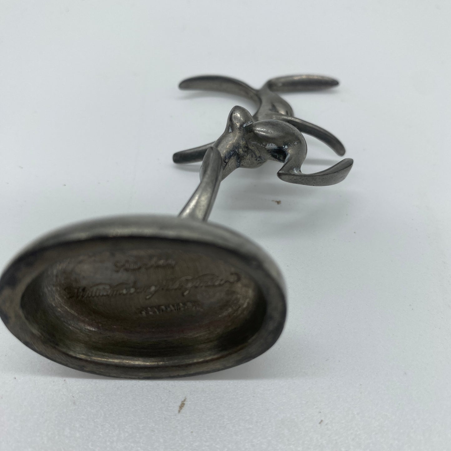 Shirley Pewter Colonial Williamsburg Pewter Dancing Rabbit Figurine