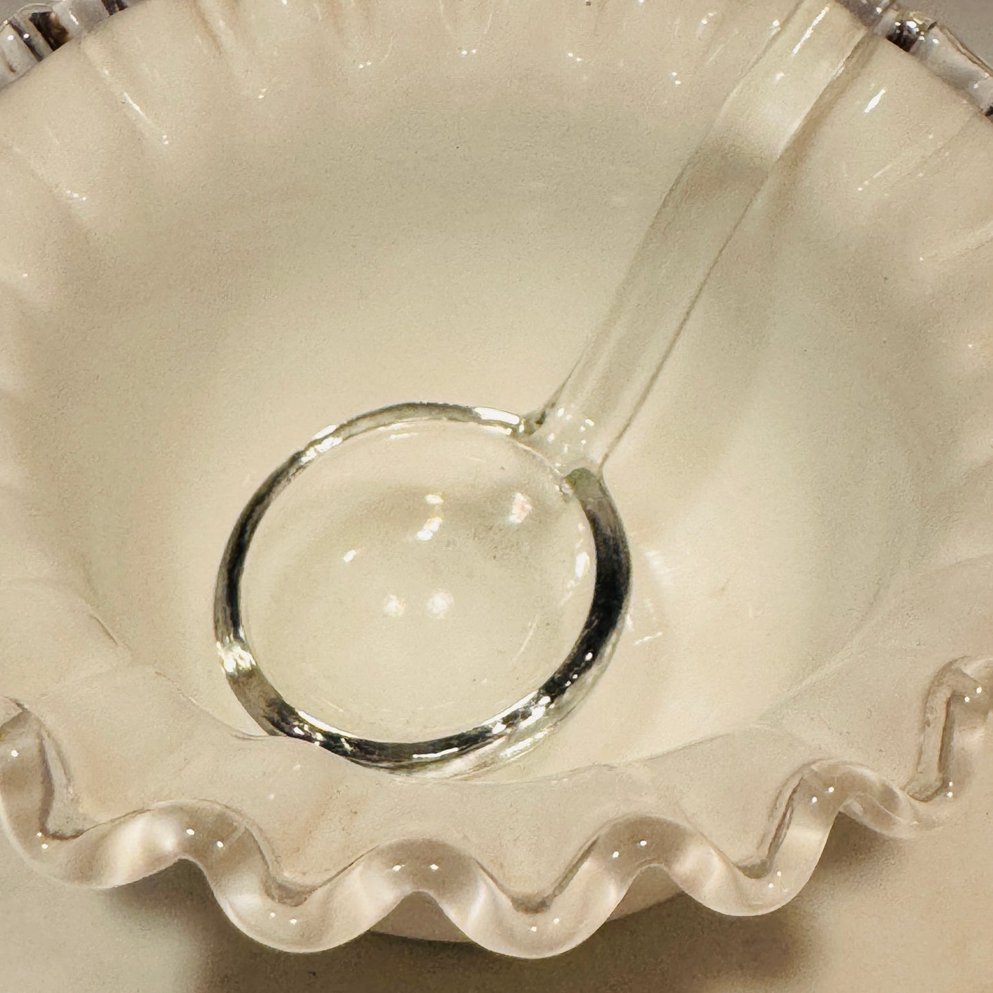 Fenton Silver Crest Three Piece Condiment Set