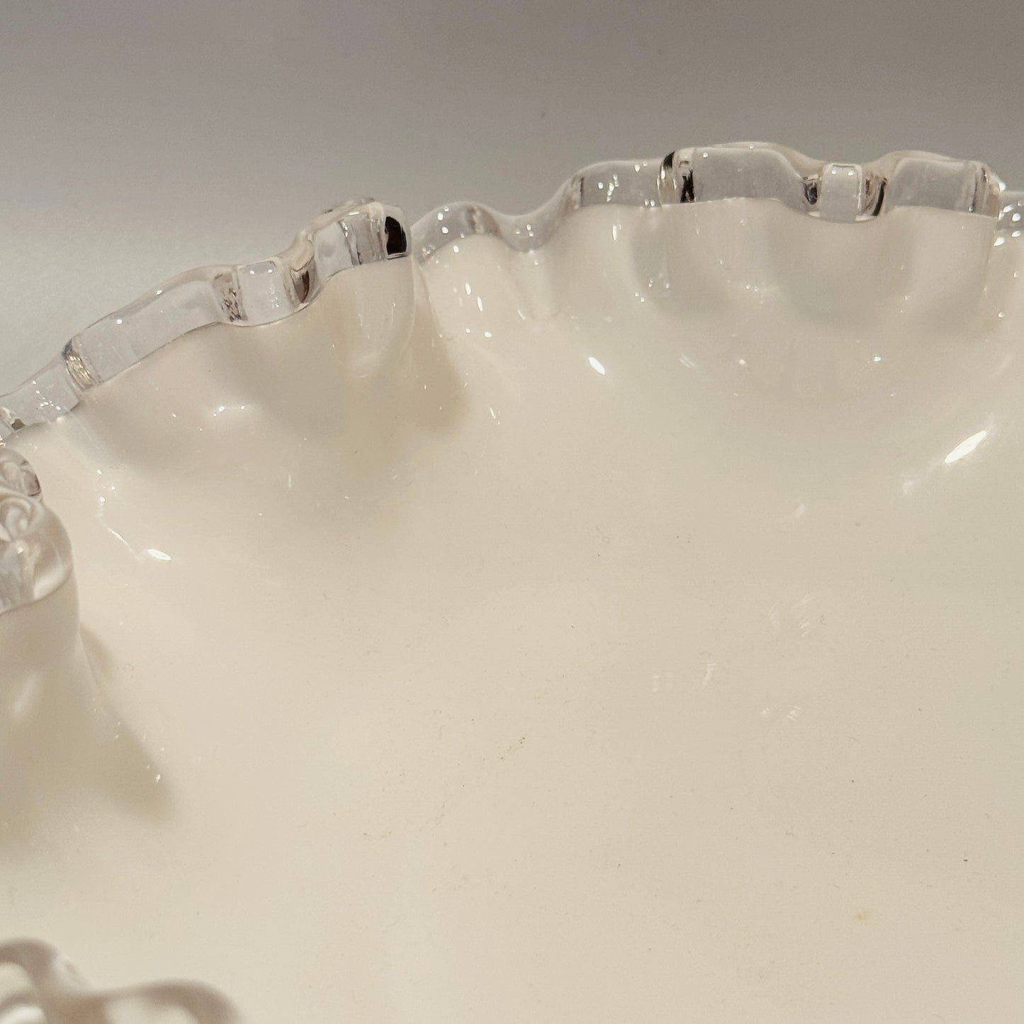 Fenton Silver Crest Ruffled Edge Bowl