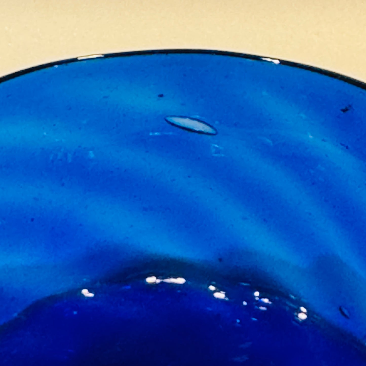 Cobalt Blown Glass Small Bowl