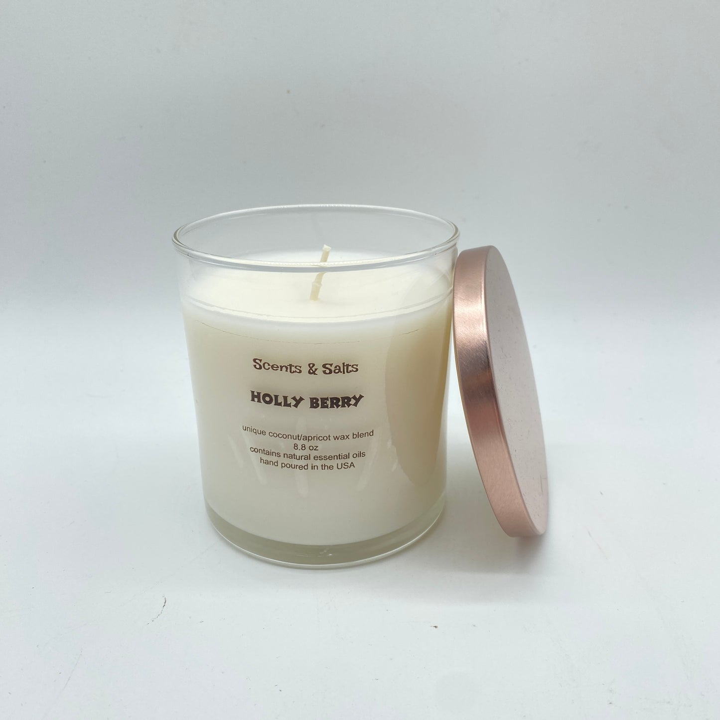 Scents and Salts Hand Poured Candle - Holly Berry