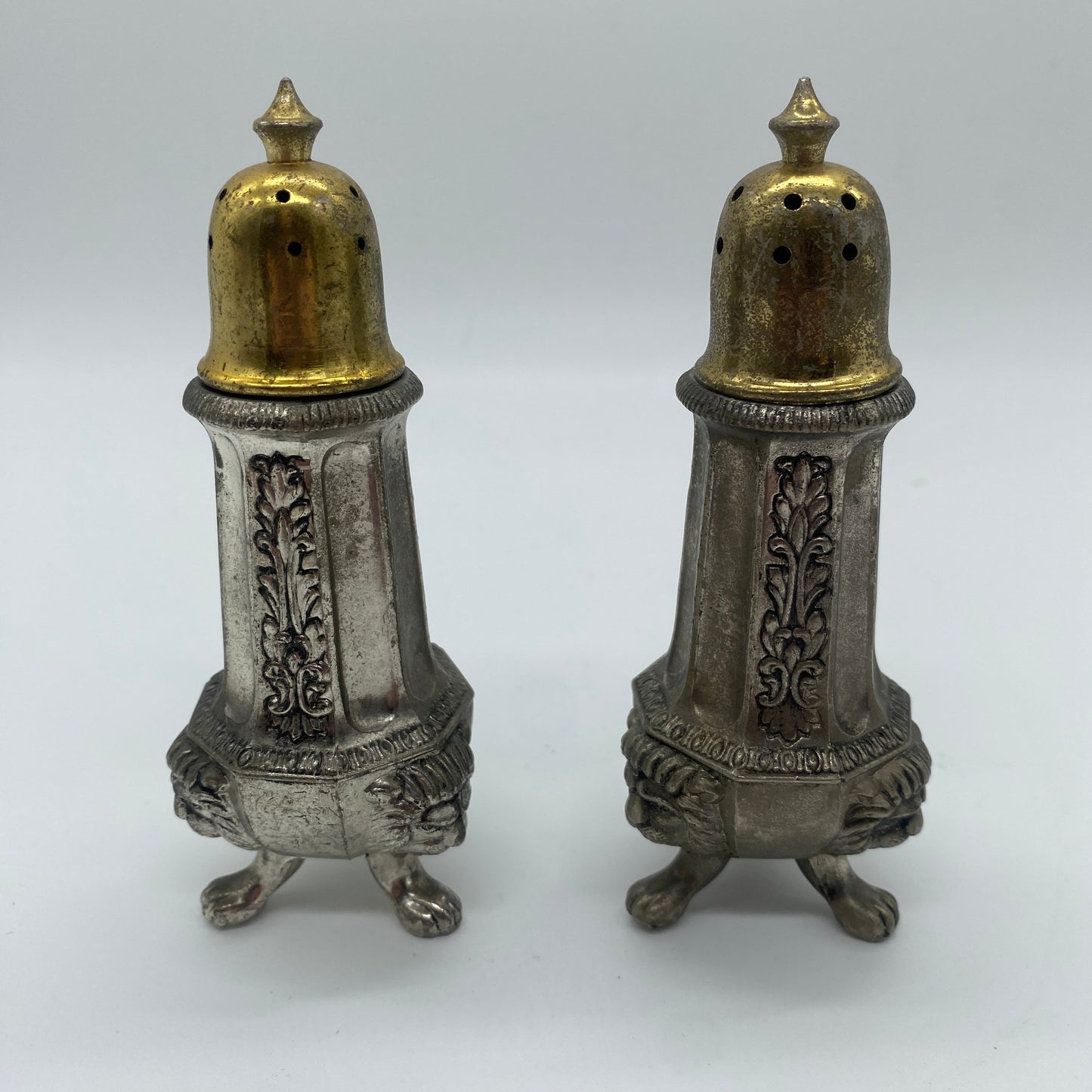 Lions Head Salt and Pepper Shaker Set
