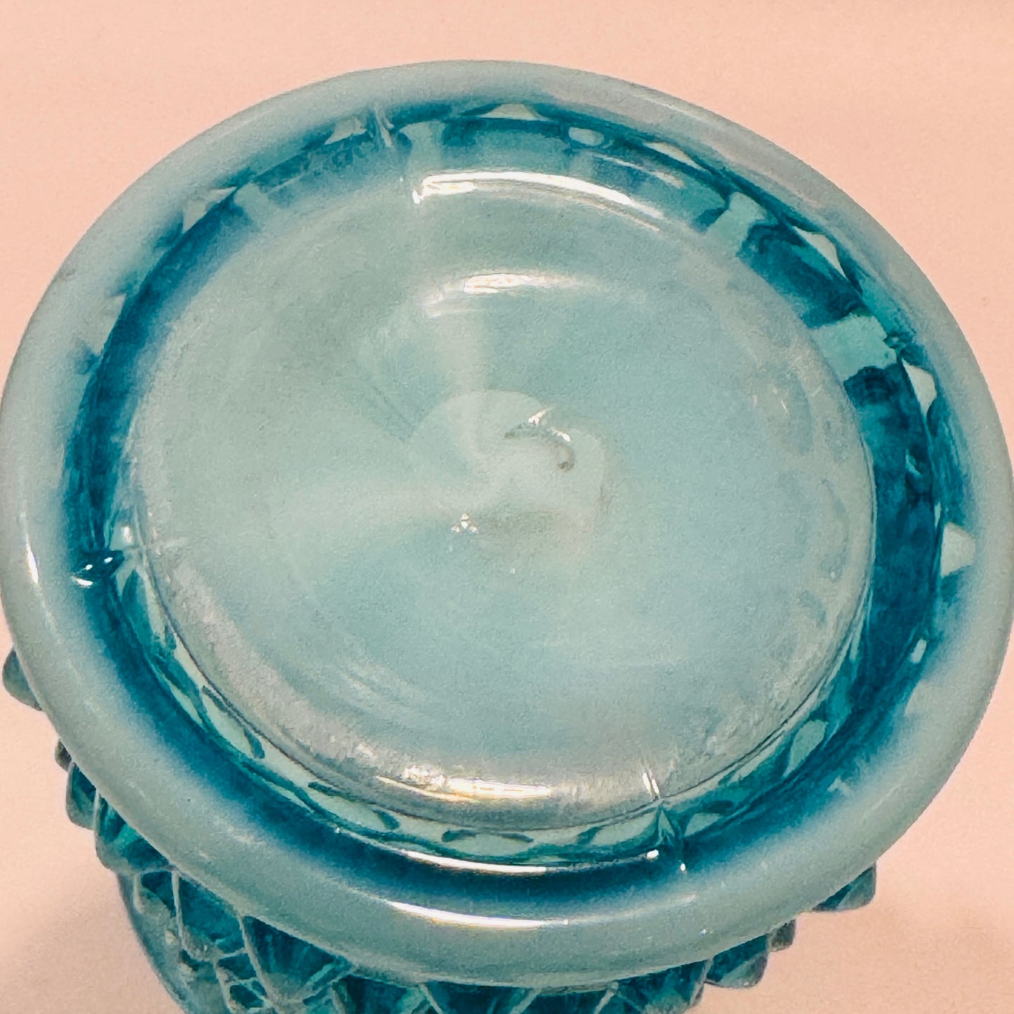 Fenton Aqua Blue Opalescent Cruet - No Stopper