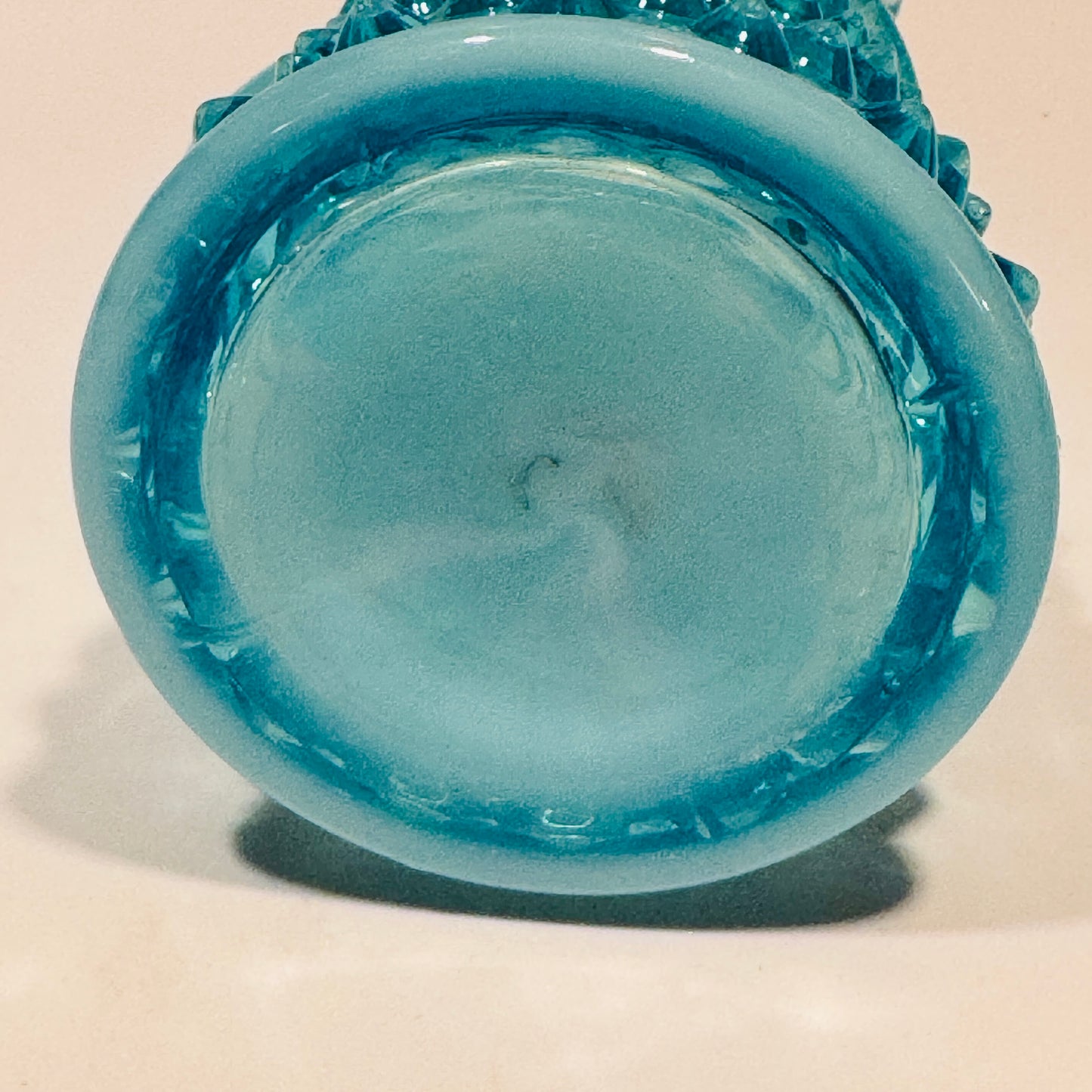 Fenton Aqua Blue Opalescent Cruet - No Stopper
