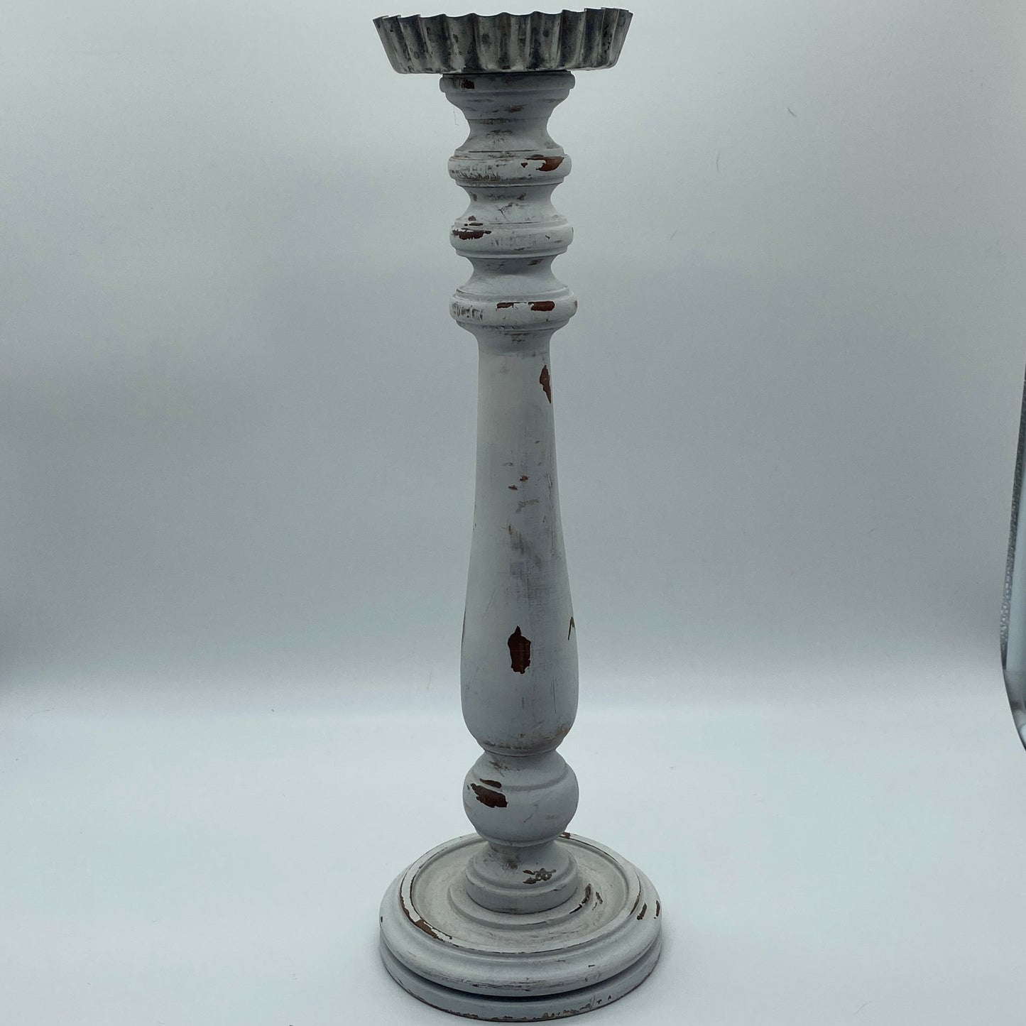 Tart Tin and Rustic Wood Candle Holder