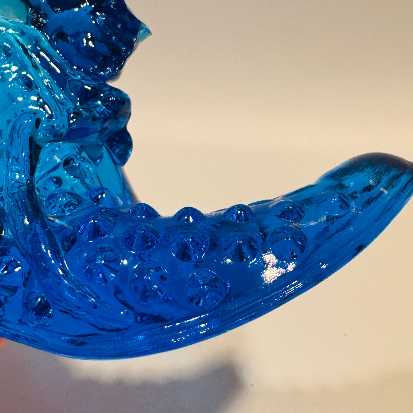 Fenton Cobalt Glass Hobnail Shoe