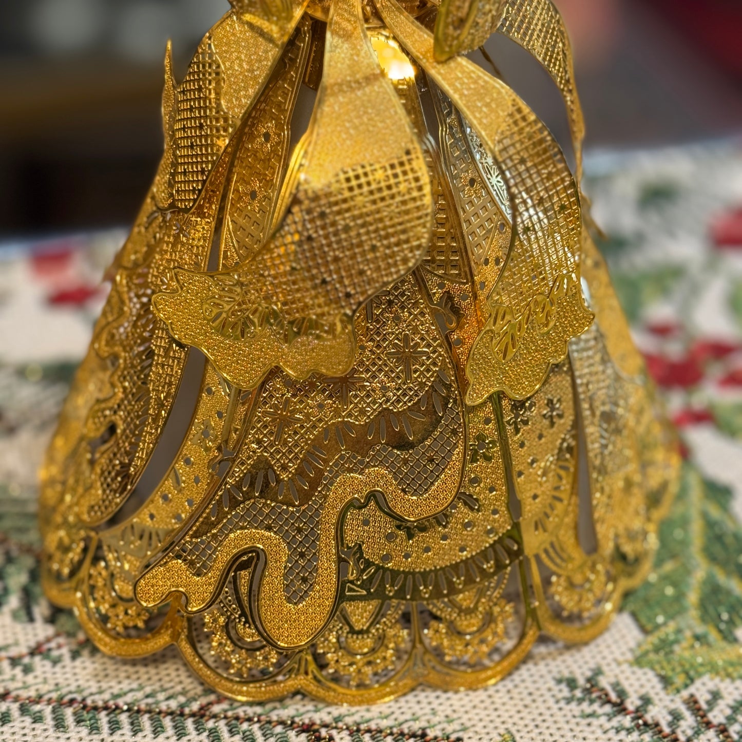Danbury Mint Gold Angel Tree Topper