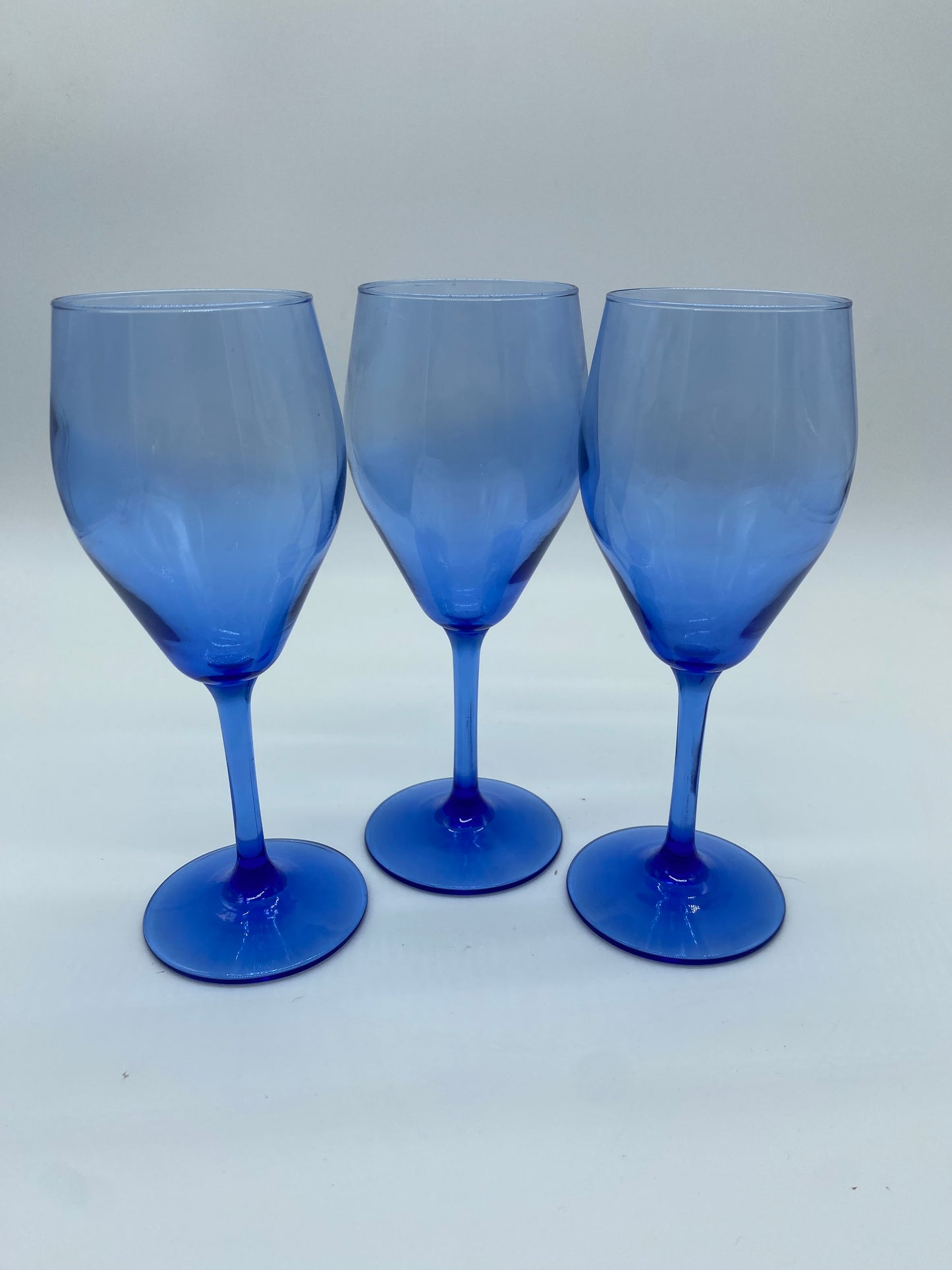 Blue Wine / Cordial Glasses