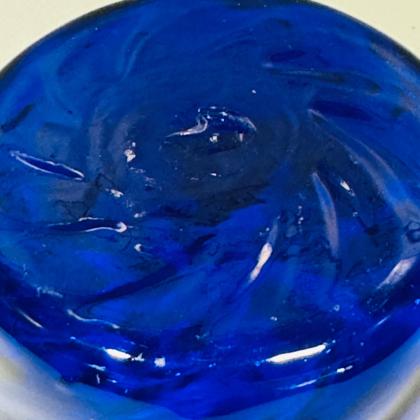 Cobalt Blown Glass Small Bowl