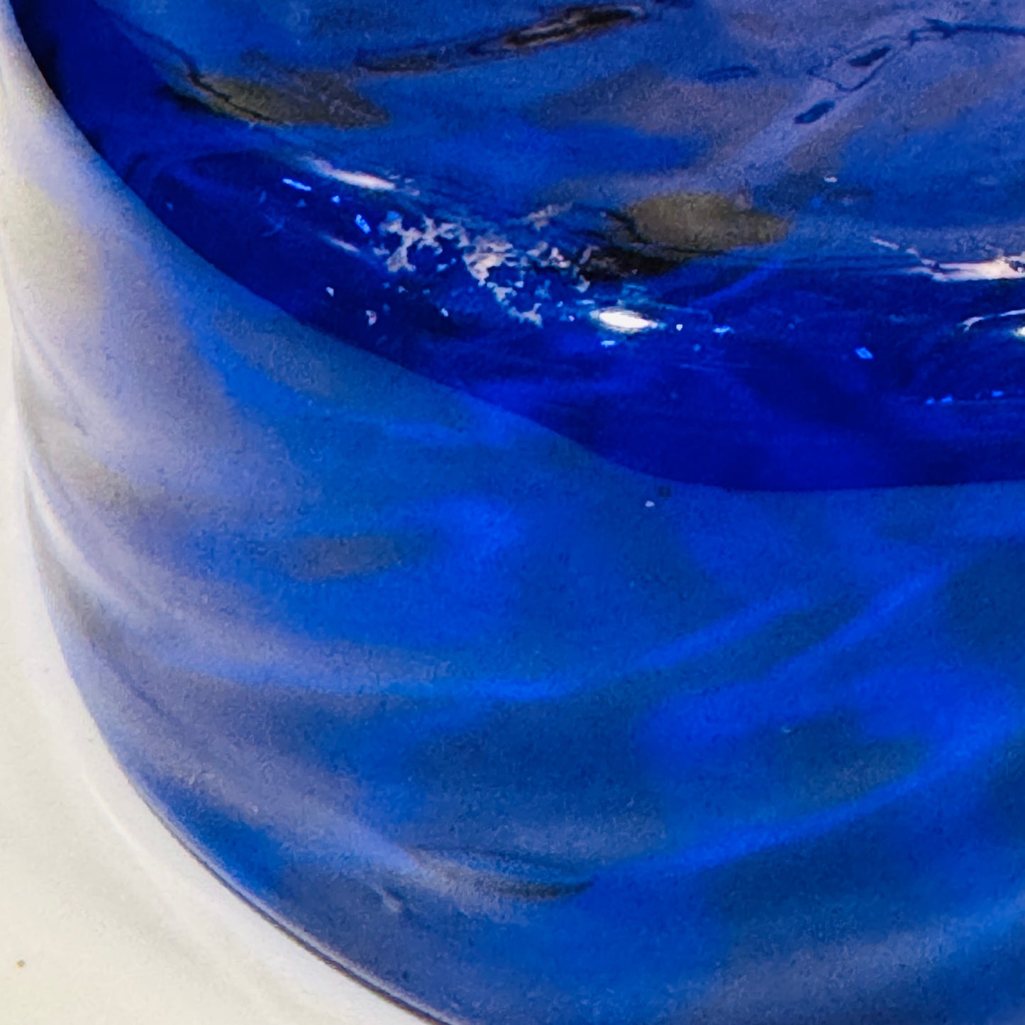 Cobalt Blown Glass Small Bowl