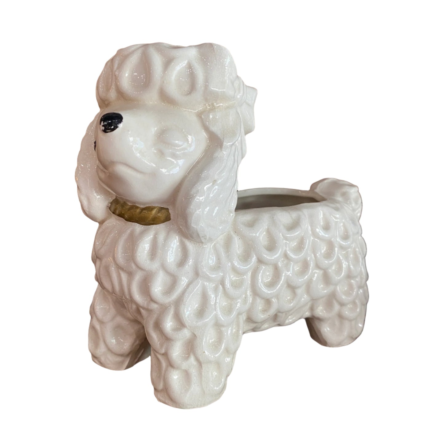 Winking Poodle Planter