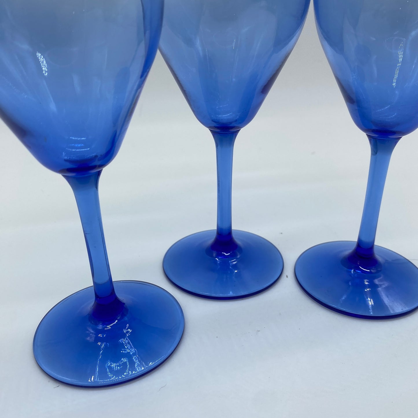 Blue Wine / Cordial Glasses