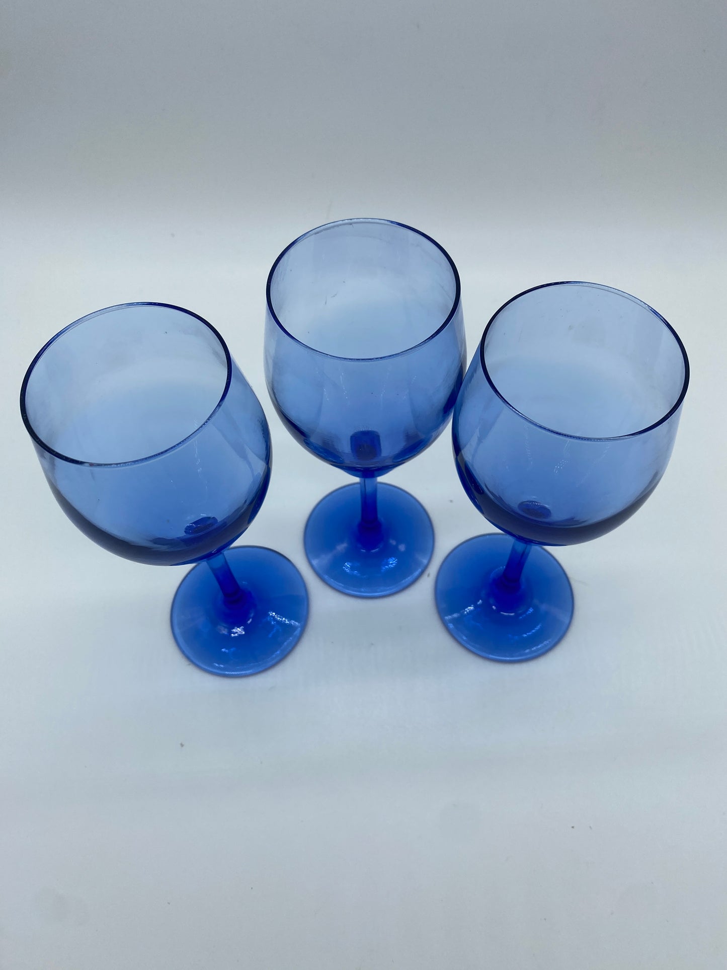 Blue Wine / Cordial Glasses
