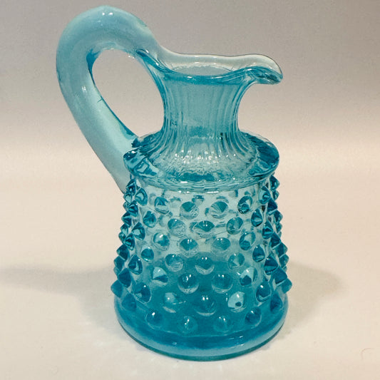 Fenton Aqua Blue Opalescent Cruet - No Stopper