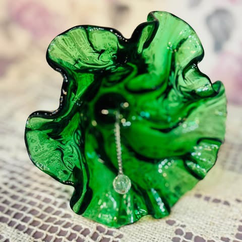 Fenton Emerald Green Glass Bell
