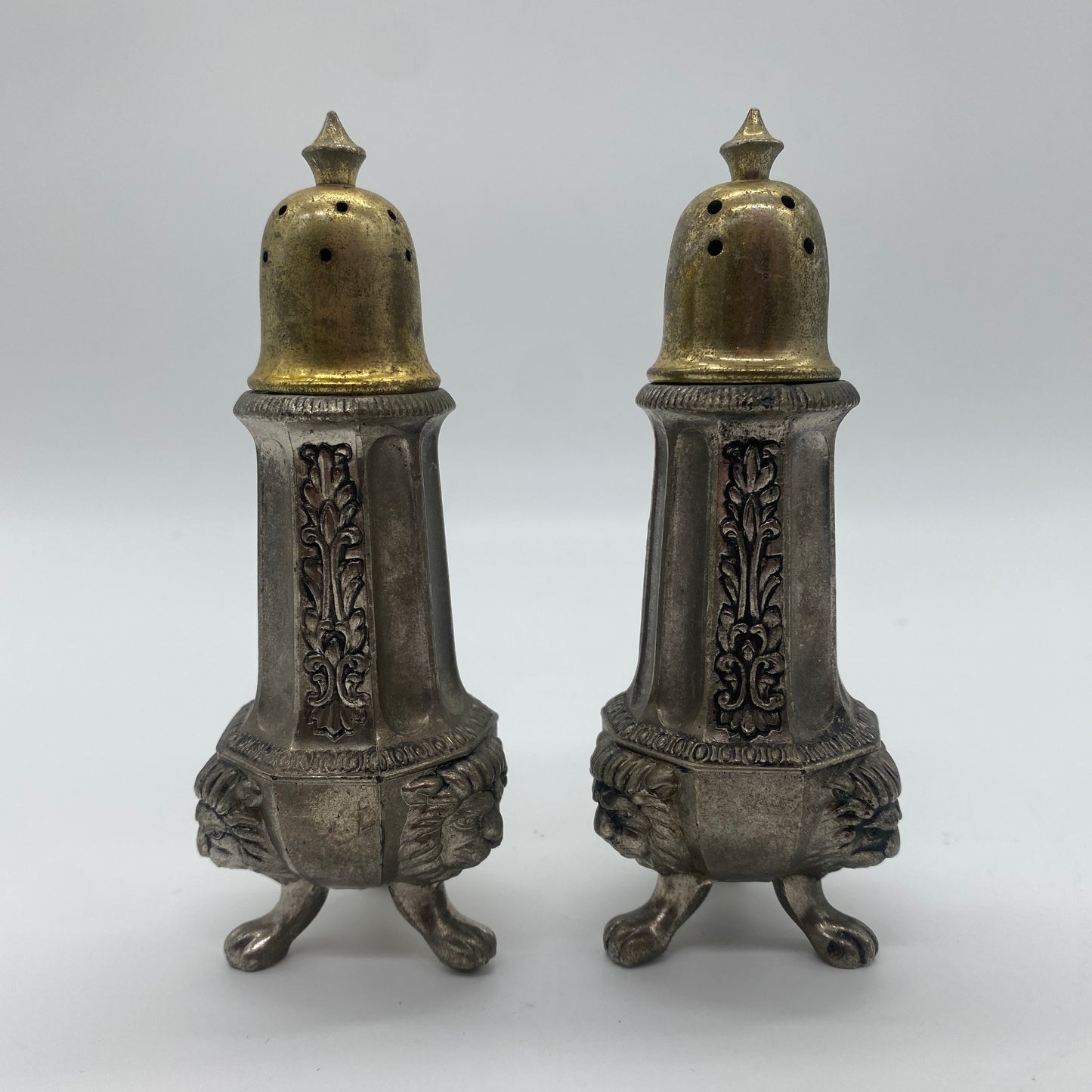 Lions Head Salt and Pepper Shaker Set