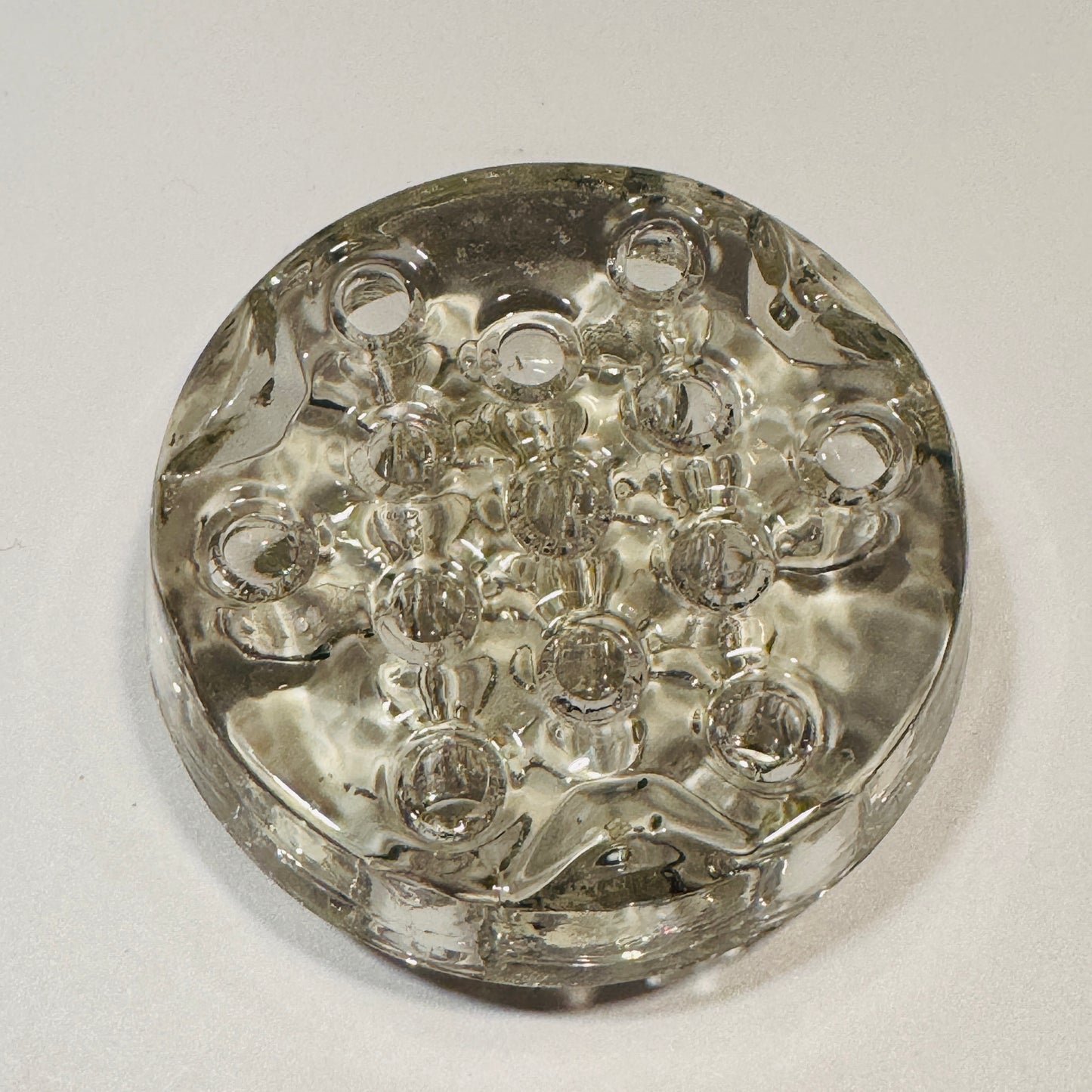 Clear Glass 4" Flower Frog