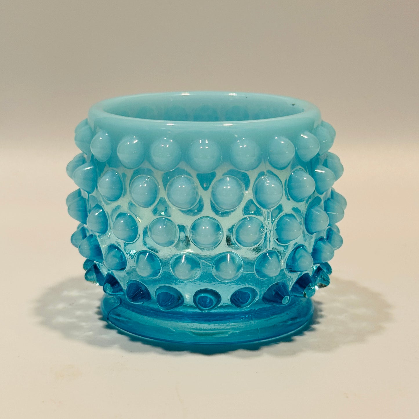 Fenton Aqua Blue Opalescent Toothpick Holder
