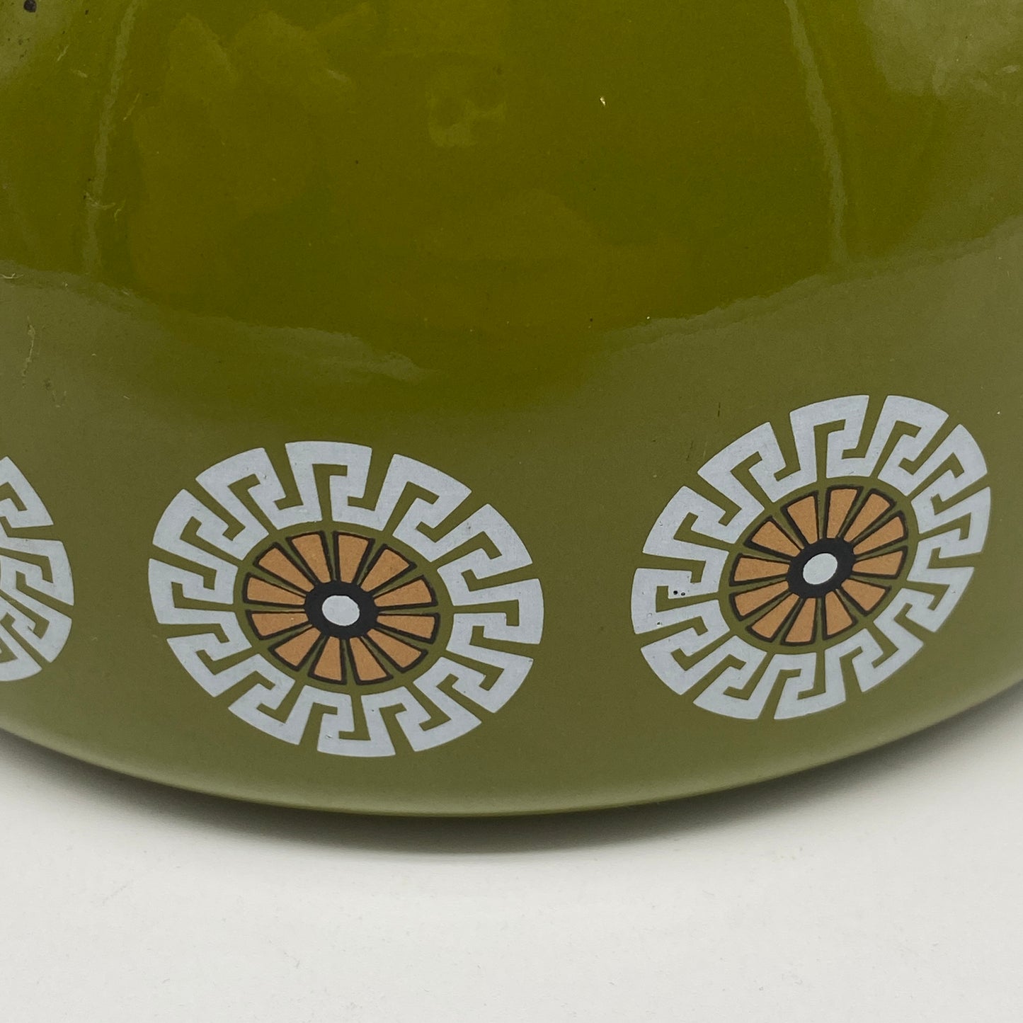 Green Patterned Tea Pot