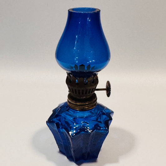 Cobalt Blue Mini Oil Lamp