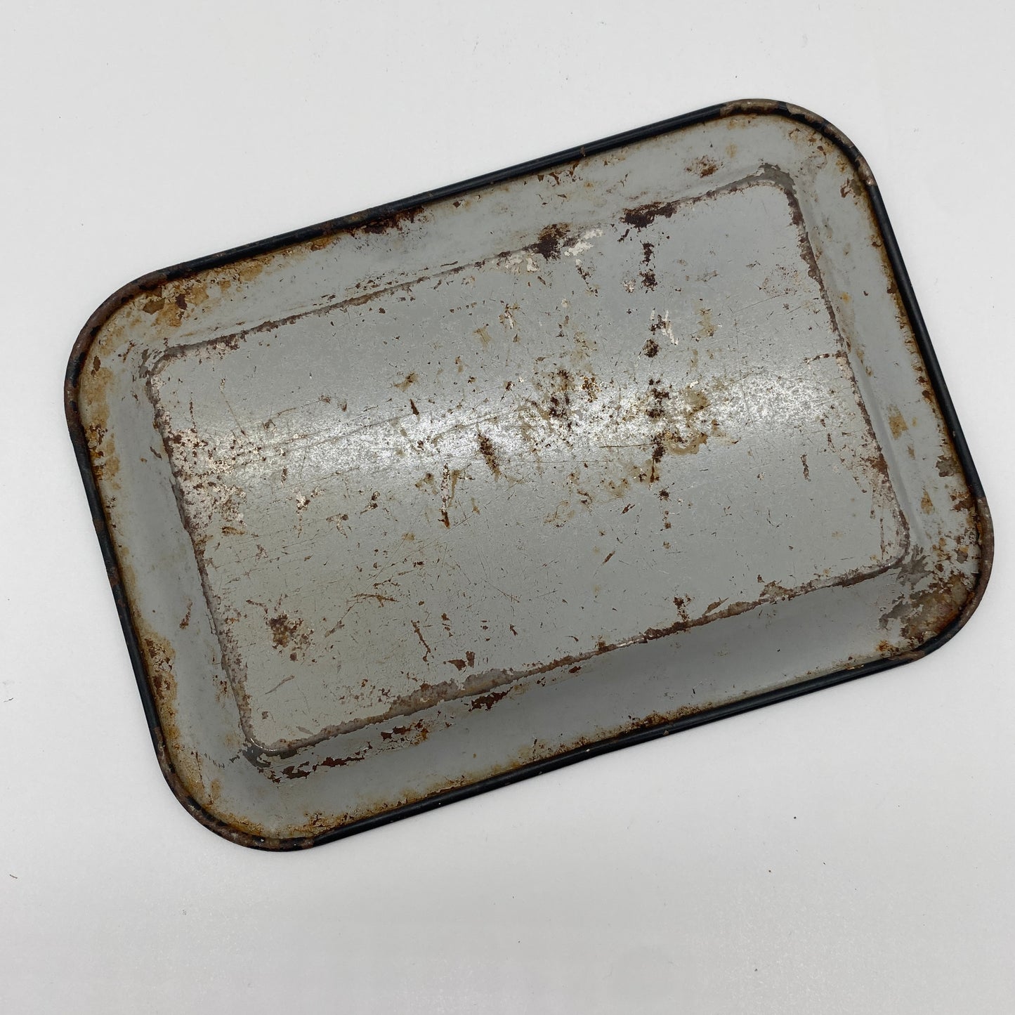 Small Tin Floral Painted Tray - One