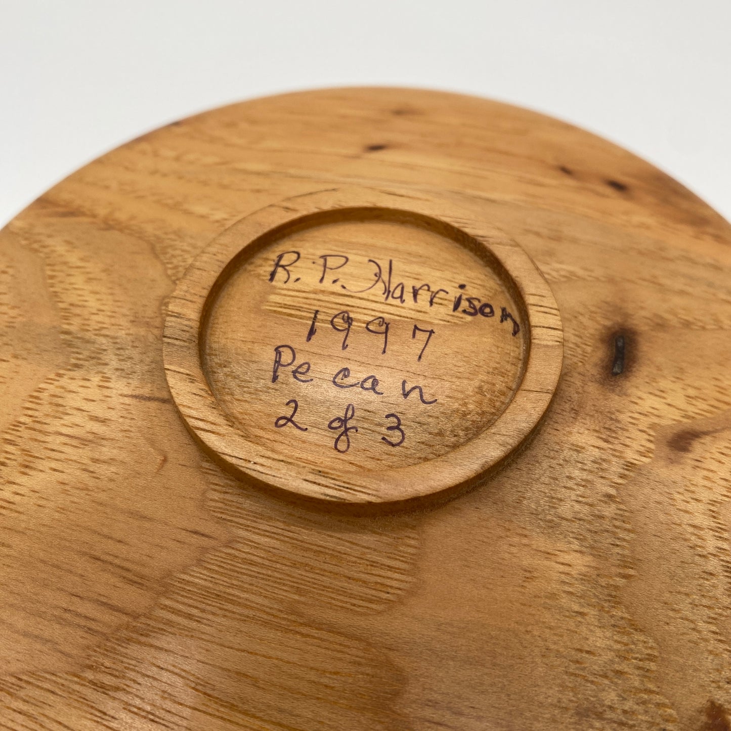Local Hand-Turned Pecan Bowl