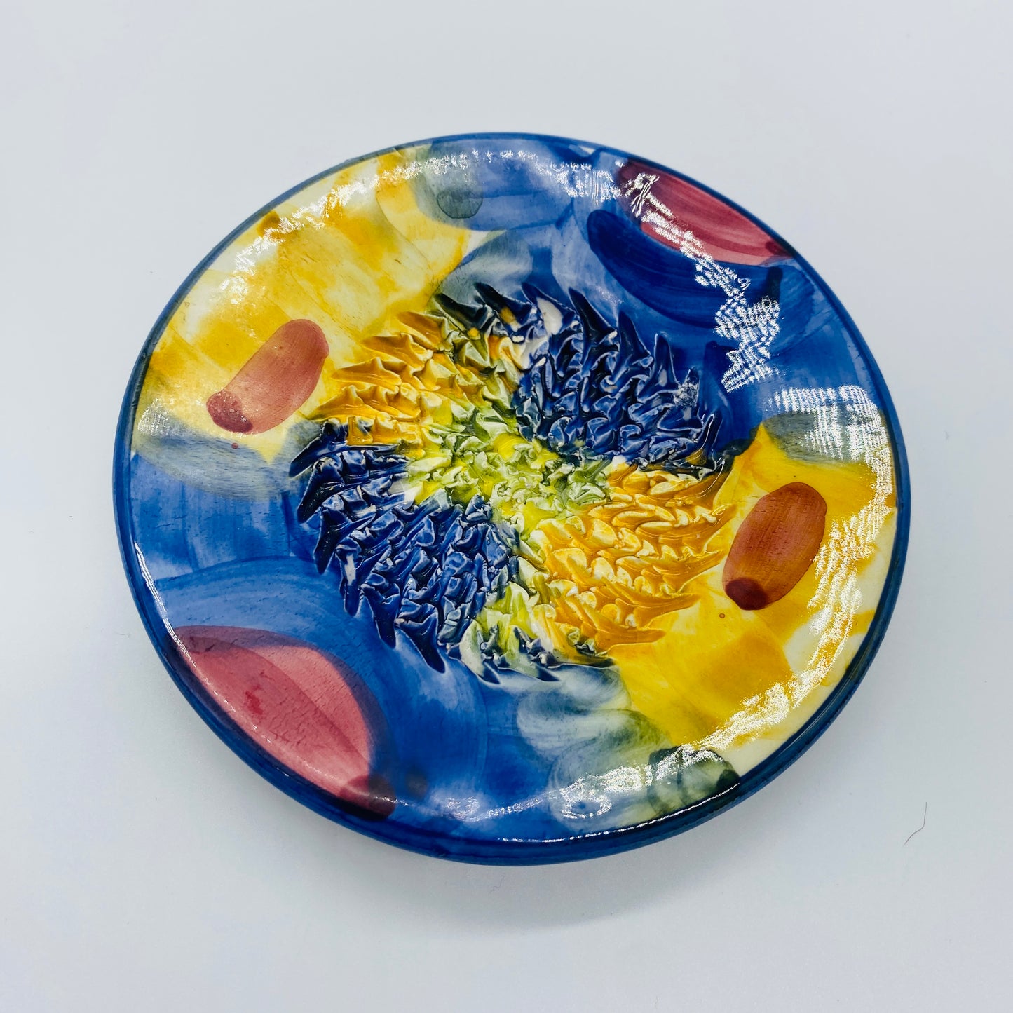 Colorful Pottery Trinket Dish