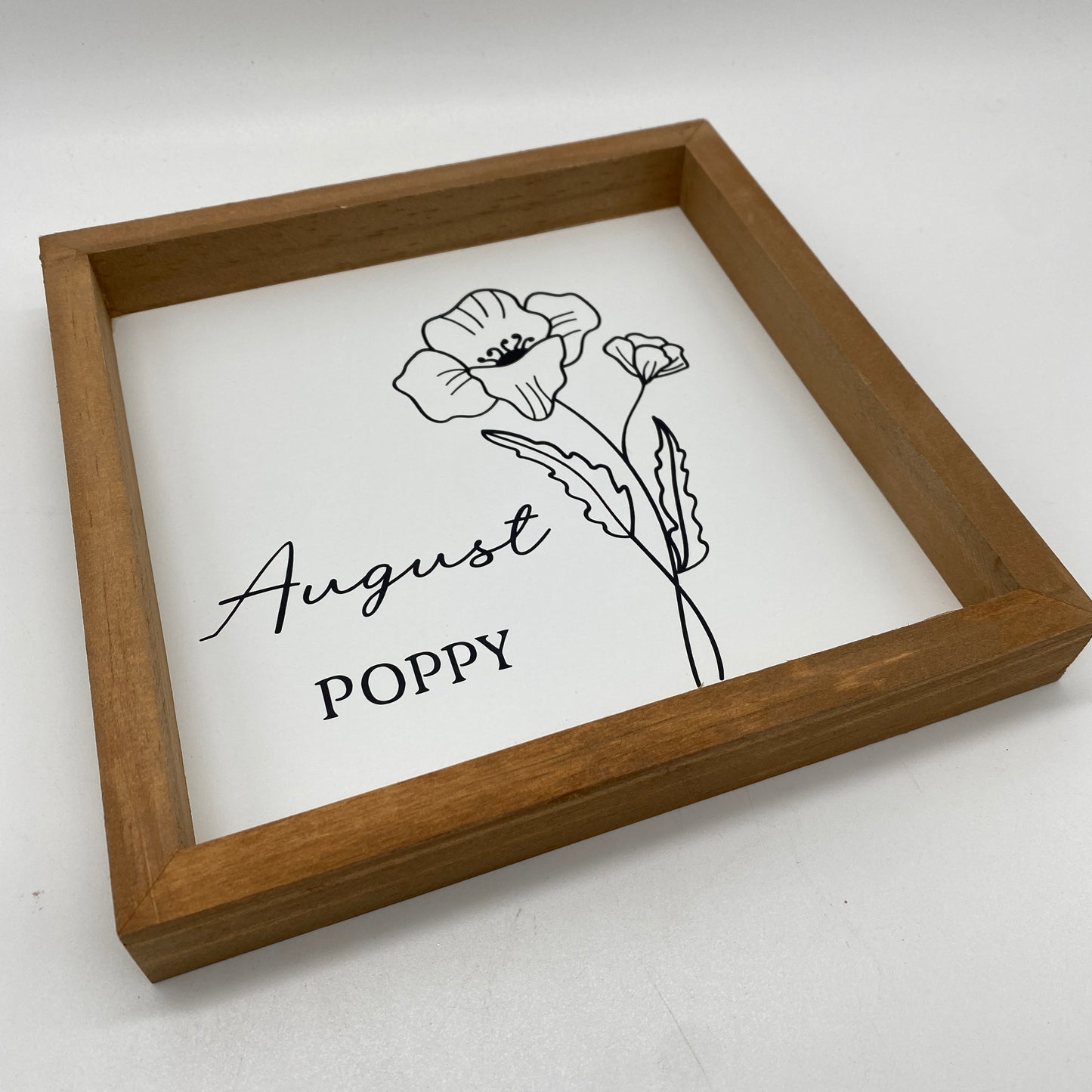 Birth Month Flower Sign - August, Poppy