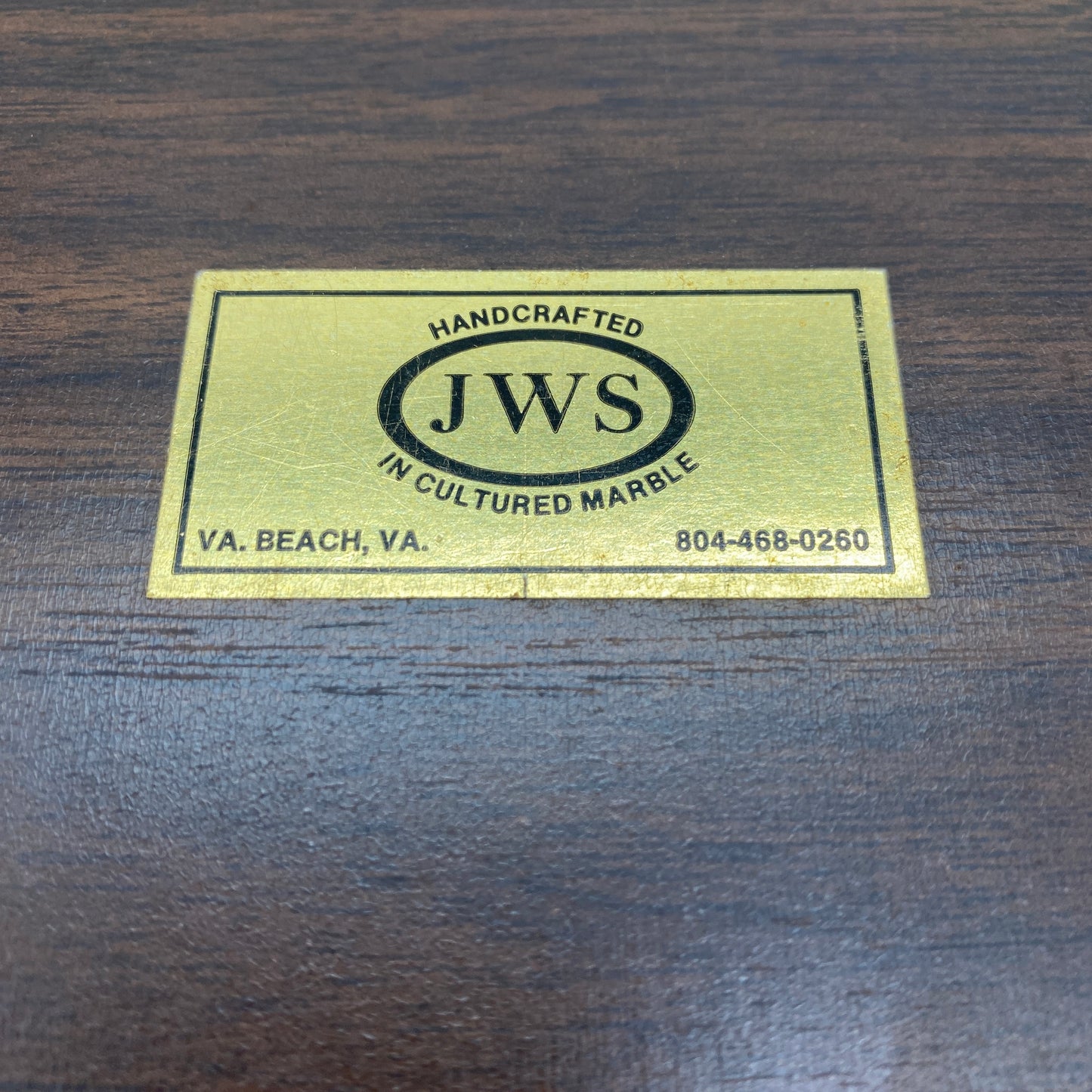 Carved Marble and Wood USS Theodore Roosevelt CVN-71 Plaque