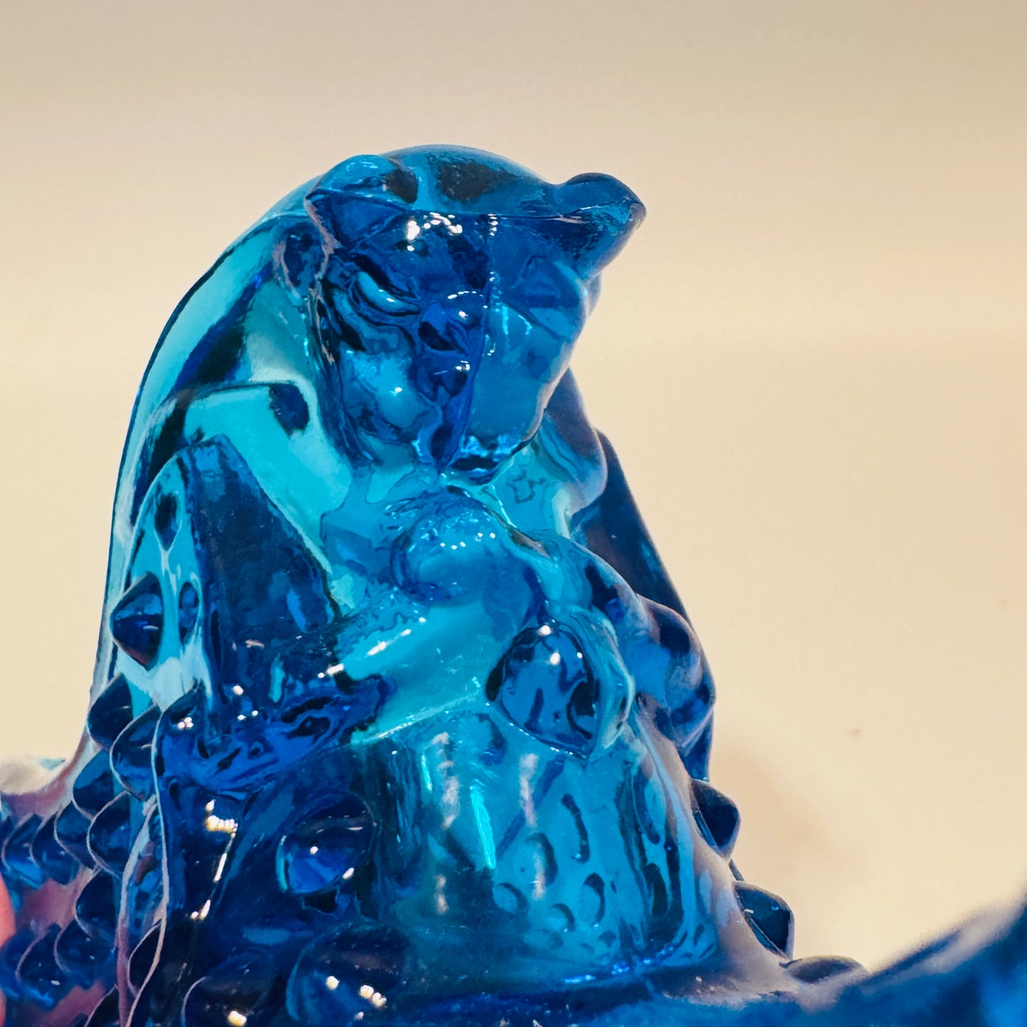 Fenton Cobalt Glass Hobnail Shoe