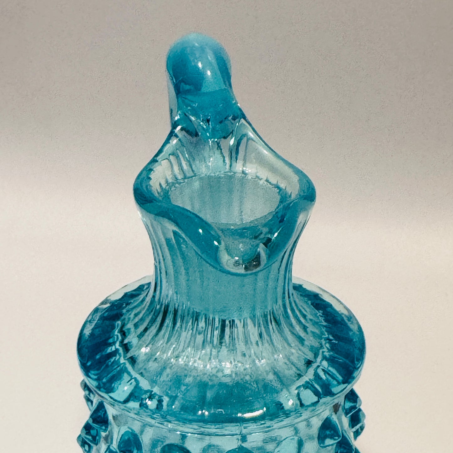Fenton Aqua Blue Opalescent Cruet - No Stopper