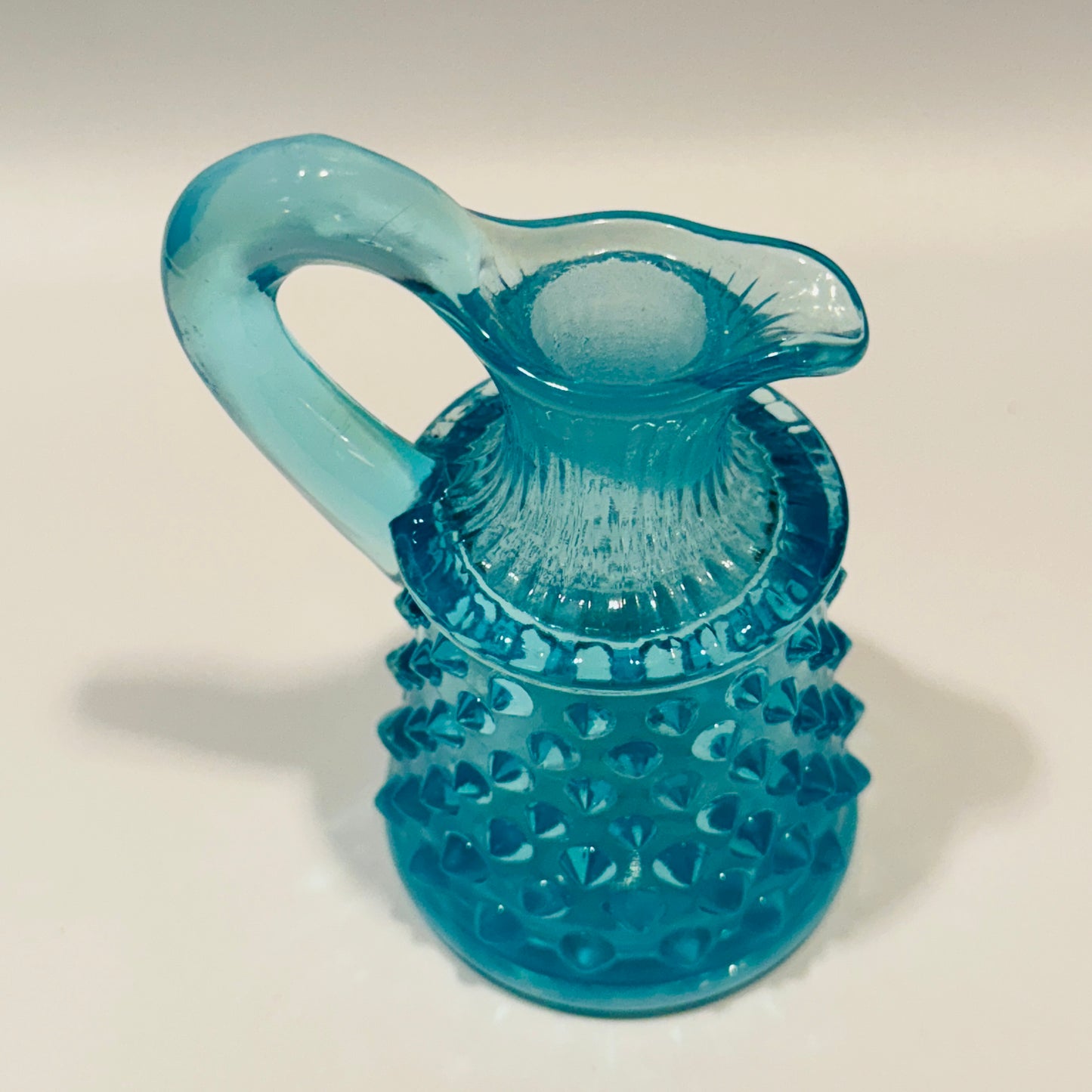Fenton Aqua Blue Opalescent Cruet - No Stopper