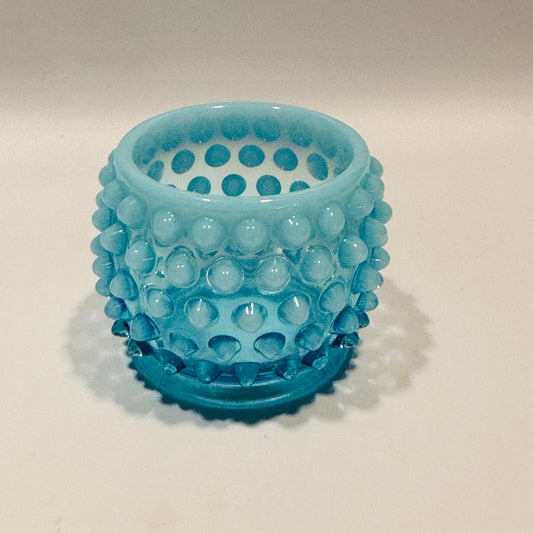 Fenton Aqua Blue Opalescent Toothpick Holder