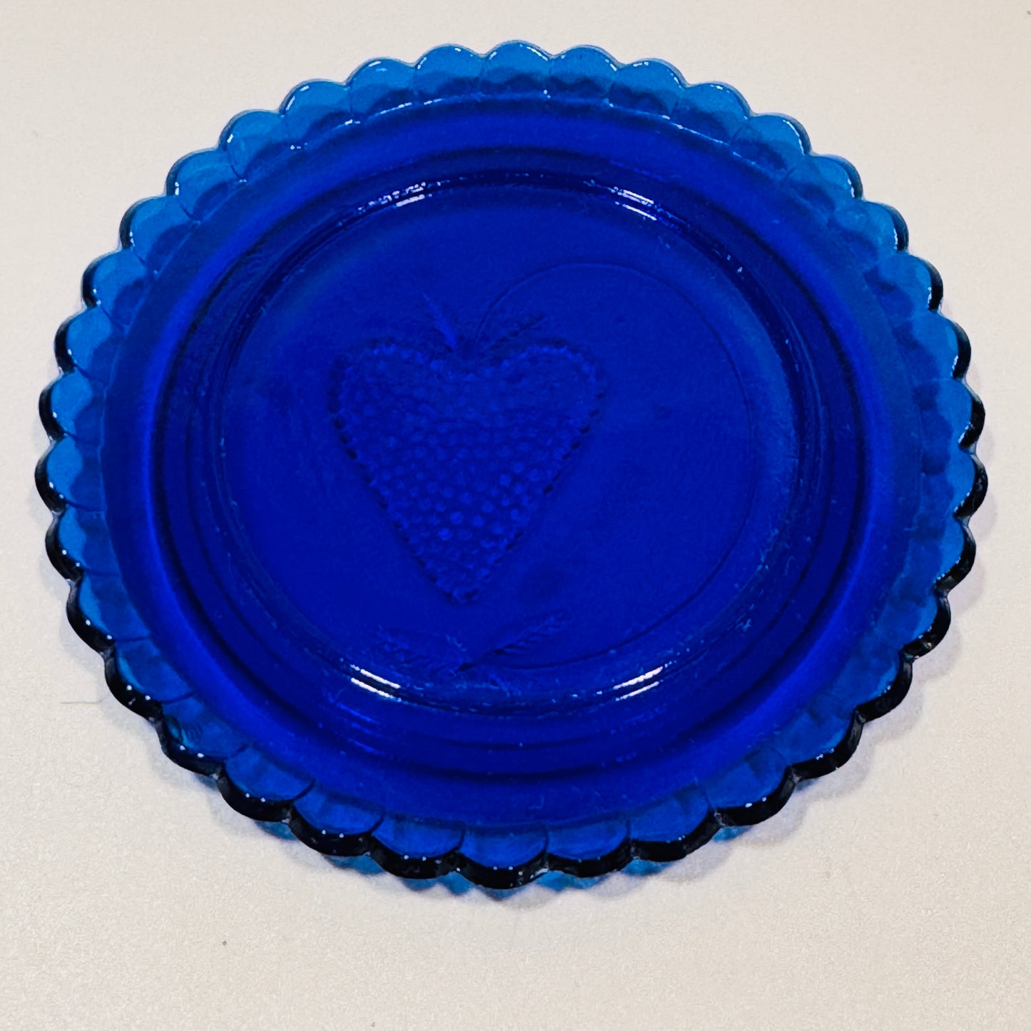 Cobalt Glass 2 Piece Butter Dish - Small / Children’s