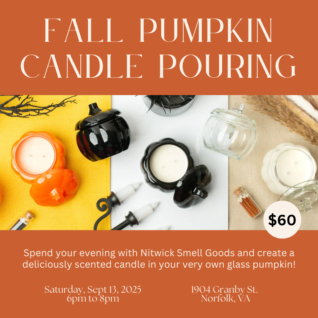 Fall Candle Pouring in Glass Pumpkin Experience - September 13, 2025