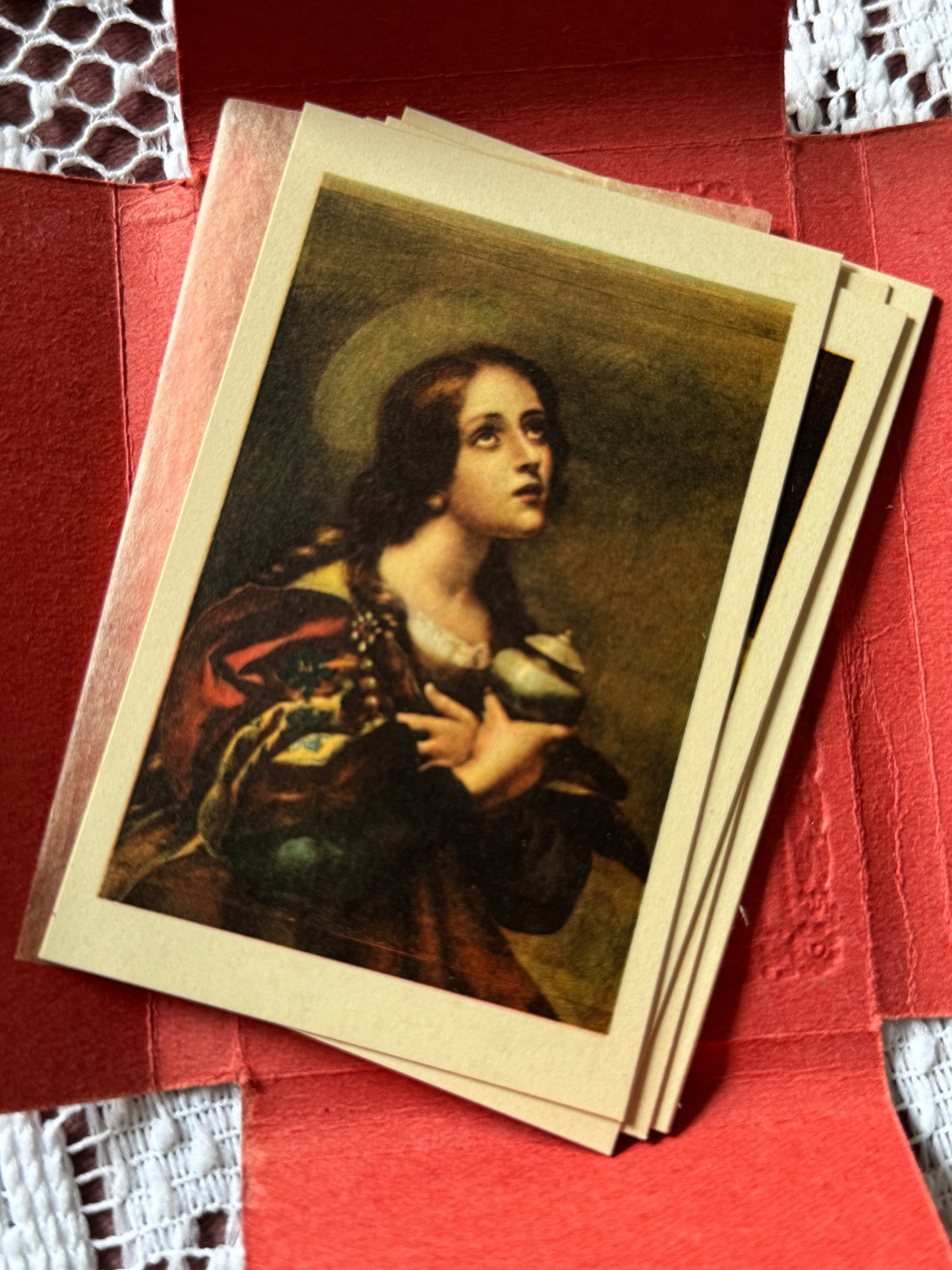 1950s Firenze Museum Cards Florence Italy Uffizi Gallery Souvenir Color - 10 Cards Present
