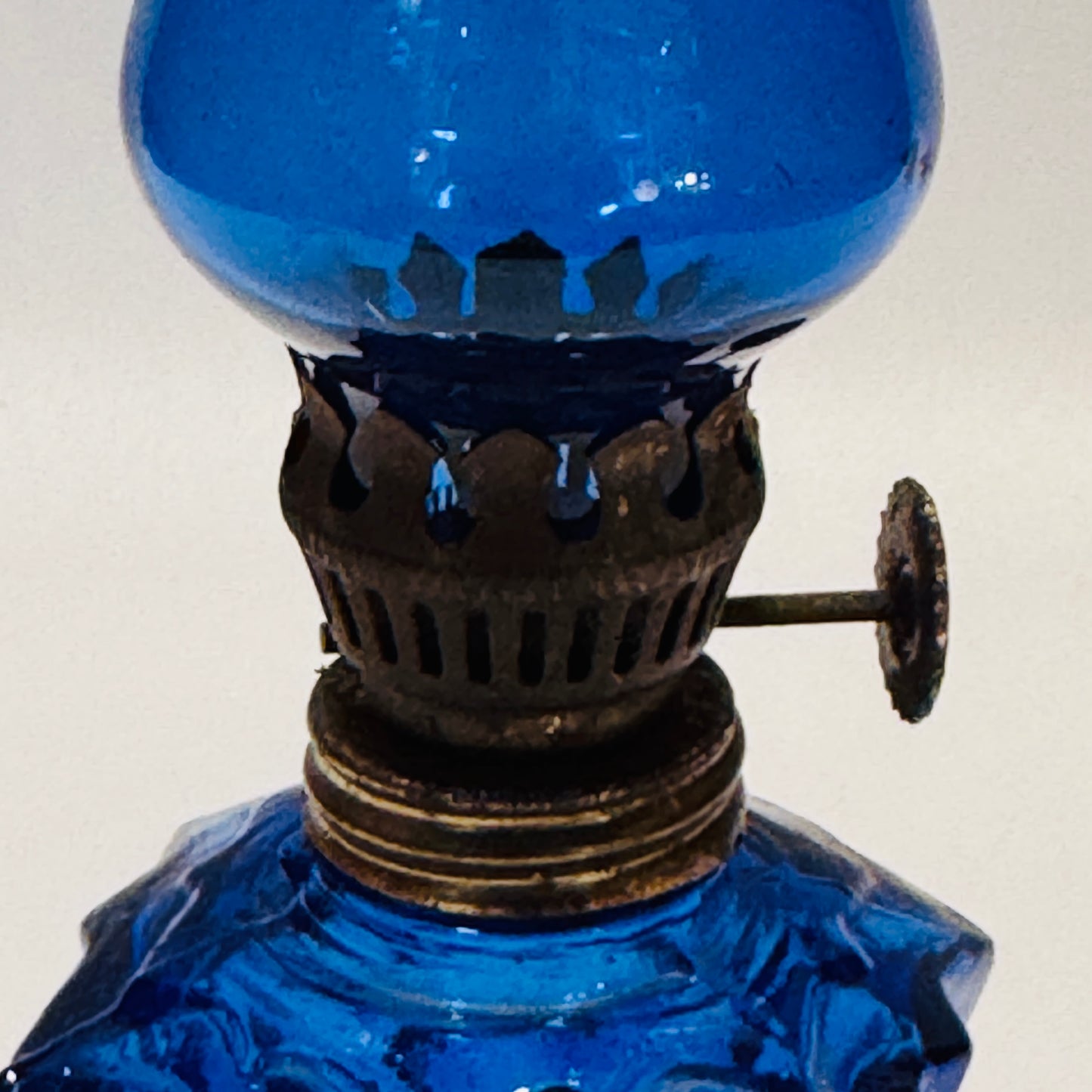 Cobalt Blue Mini Oil Lamp