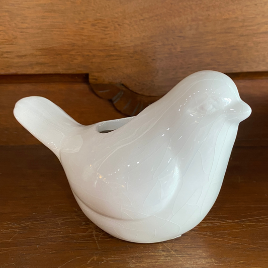 Cream Bird Planter