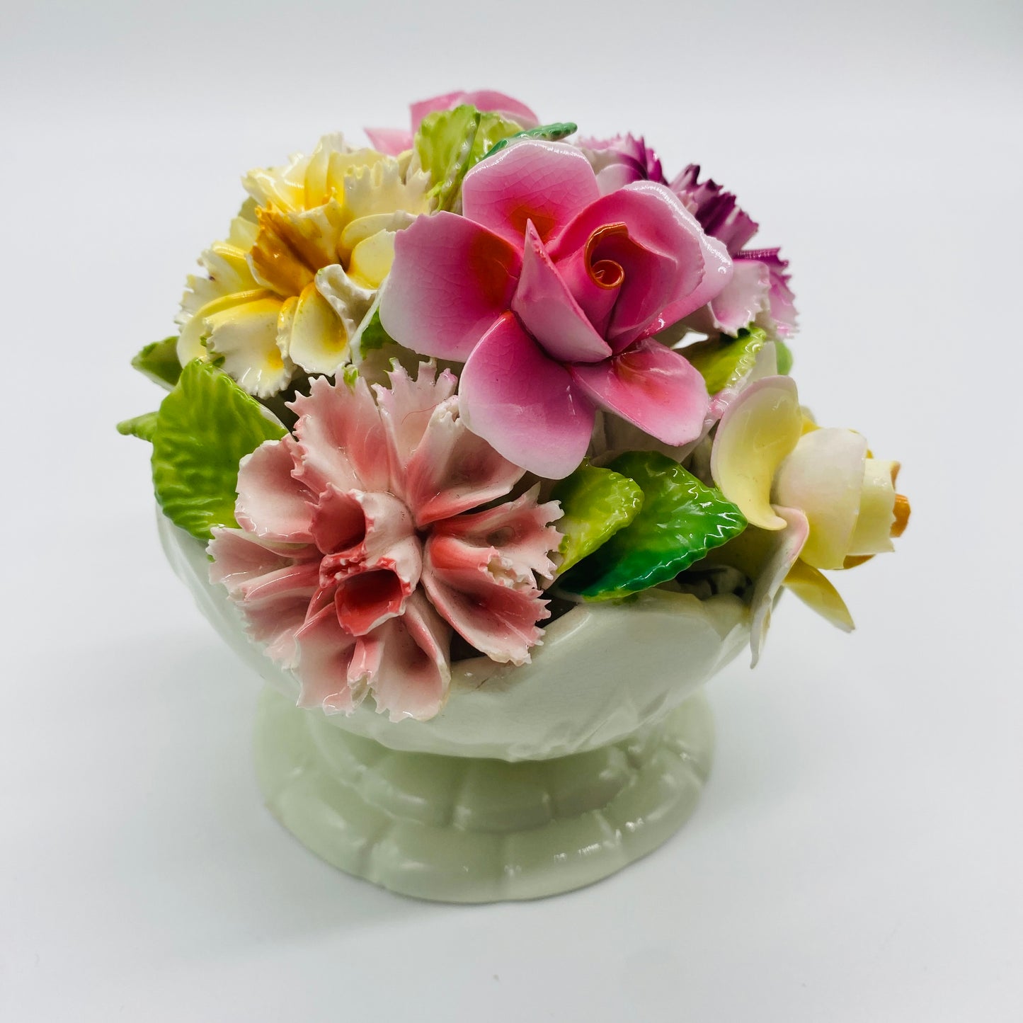 Capodimonte Style Porcelain Floral Bouquet