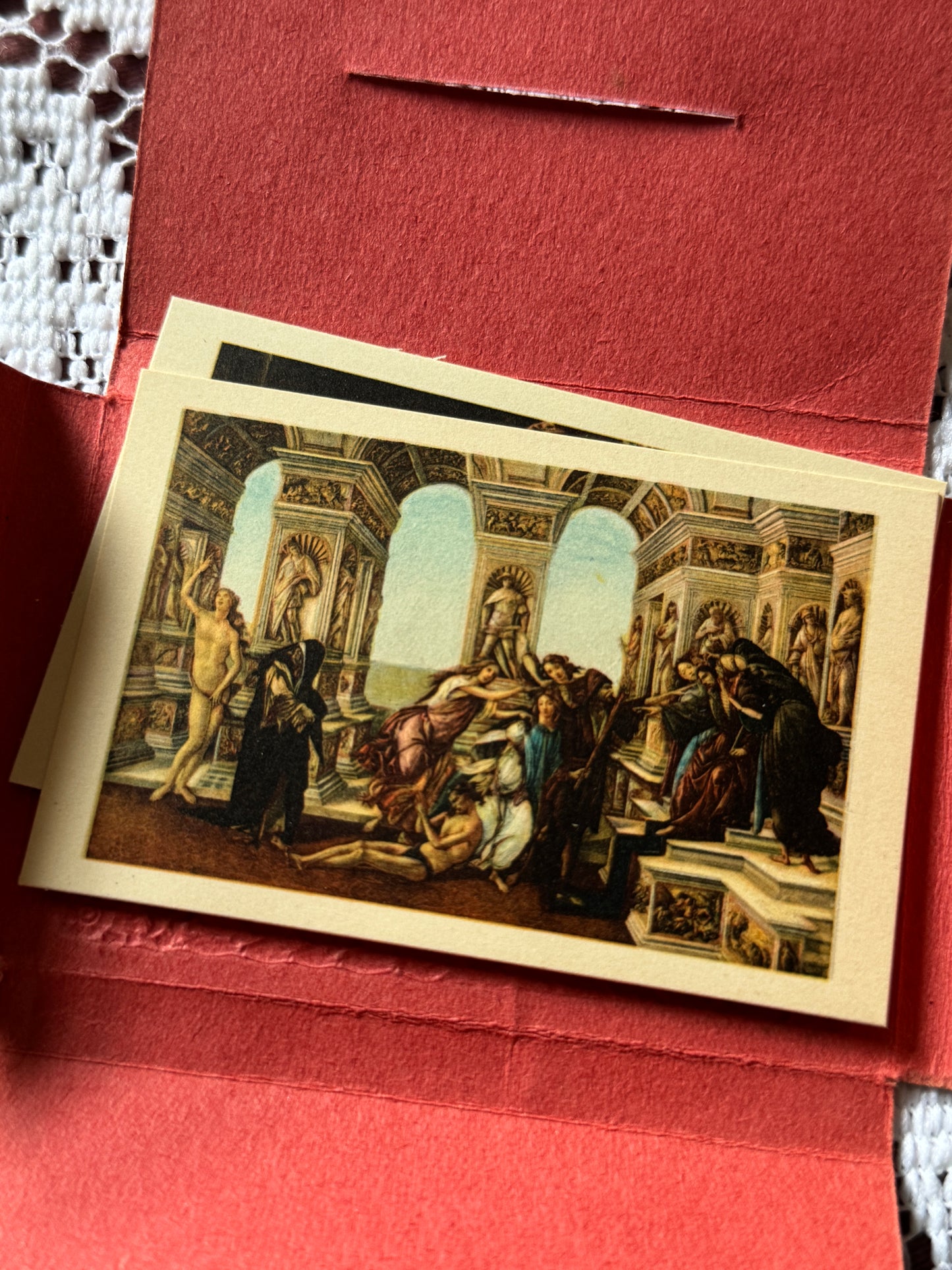 1950s Firenze Museum Cards Florence Italy Uffizi Gallery Souvenir Color - 10 Cards Present