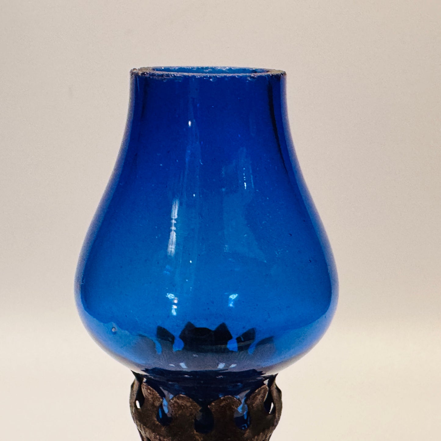 Cobalt Blue Mini Oil Lamp