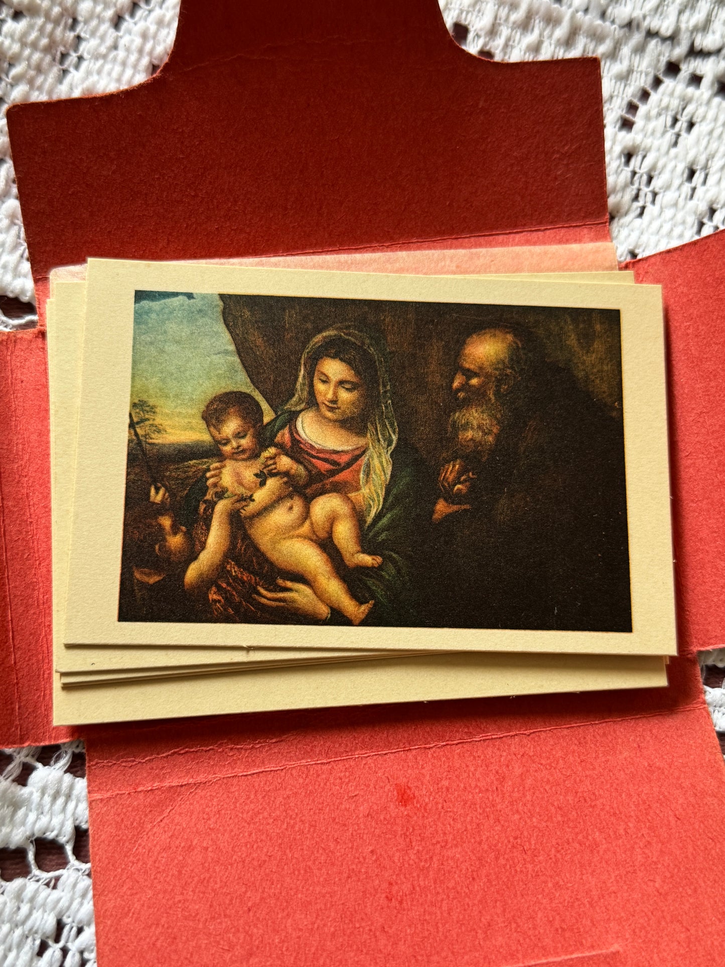 1950s Firenze Museum Cards Florence Italy Uffizi Gallery Souvenir Color - 10 Cards Present
