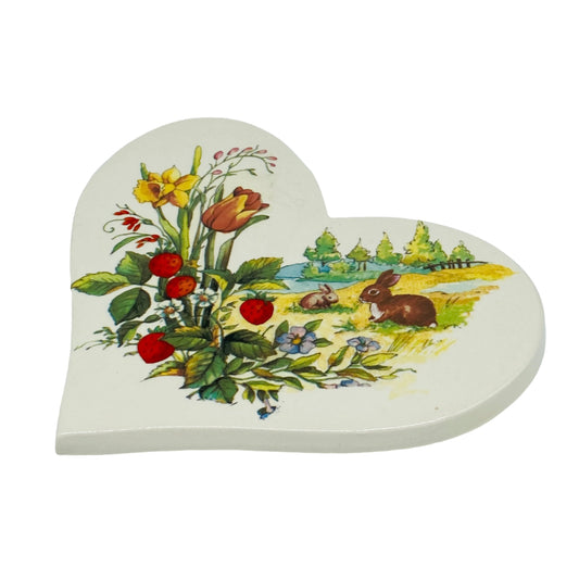 Ceramic Heart Shaped Trivet