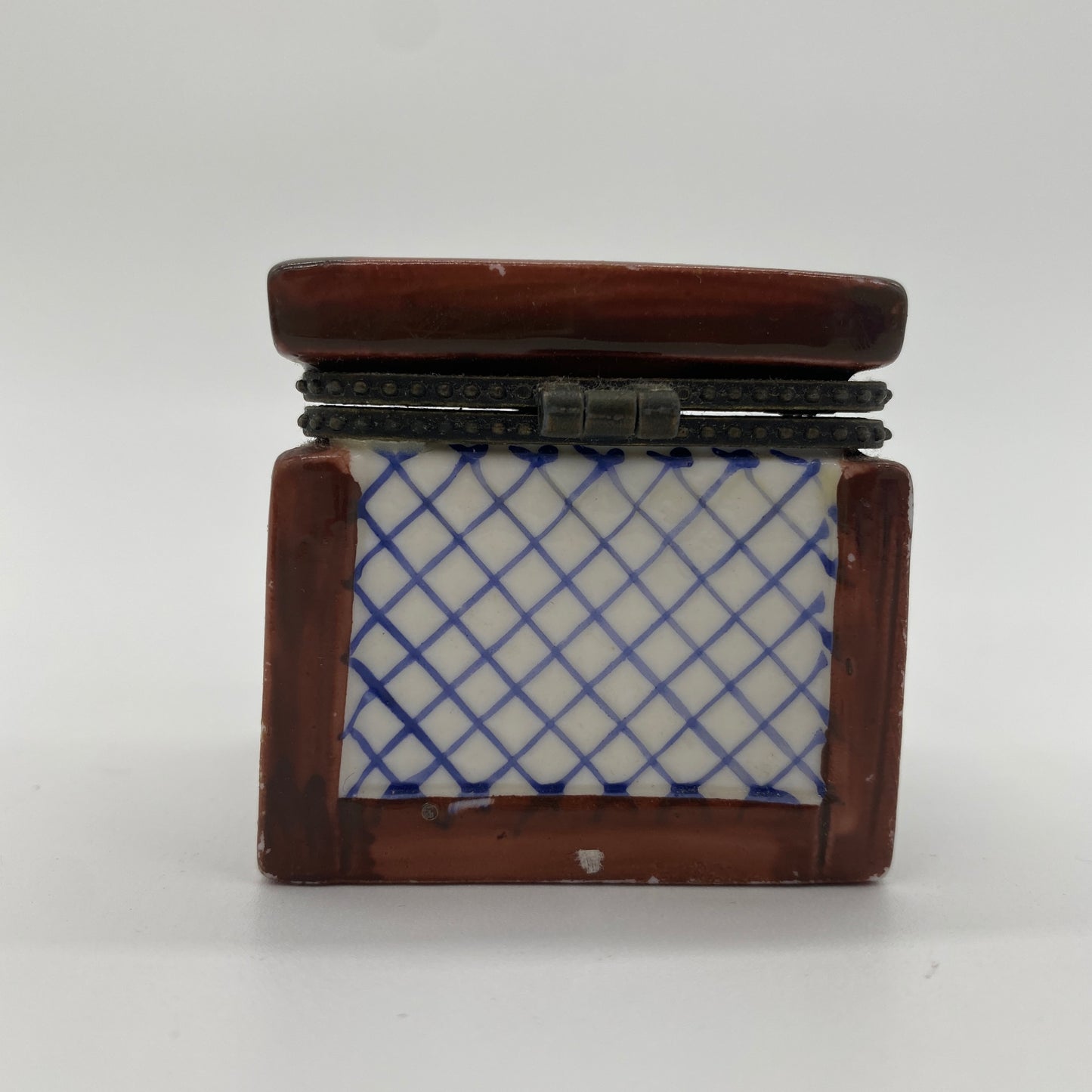 Hinged Trinket Box - Crab Basket