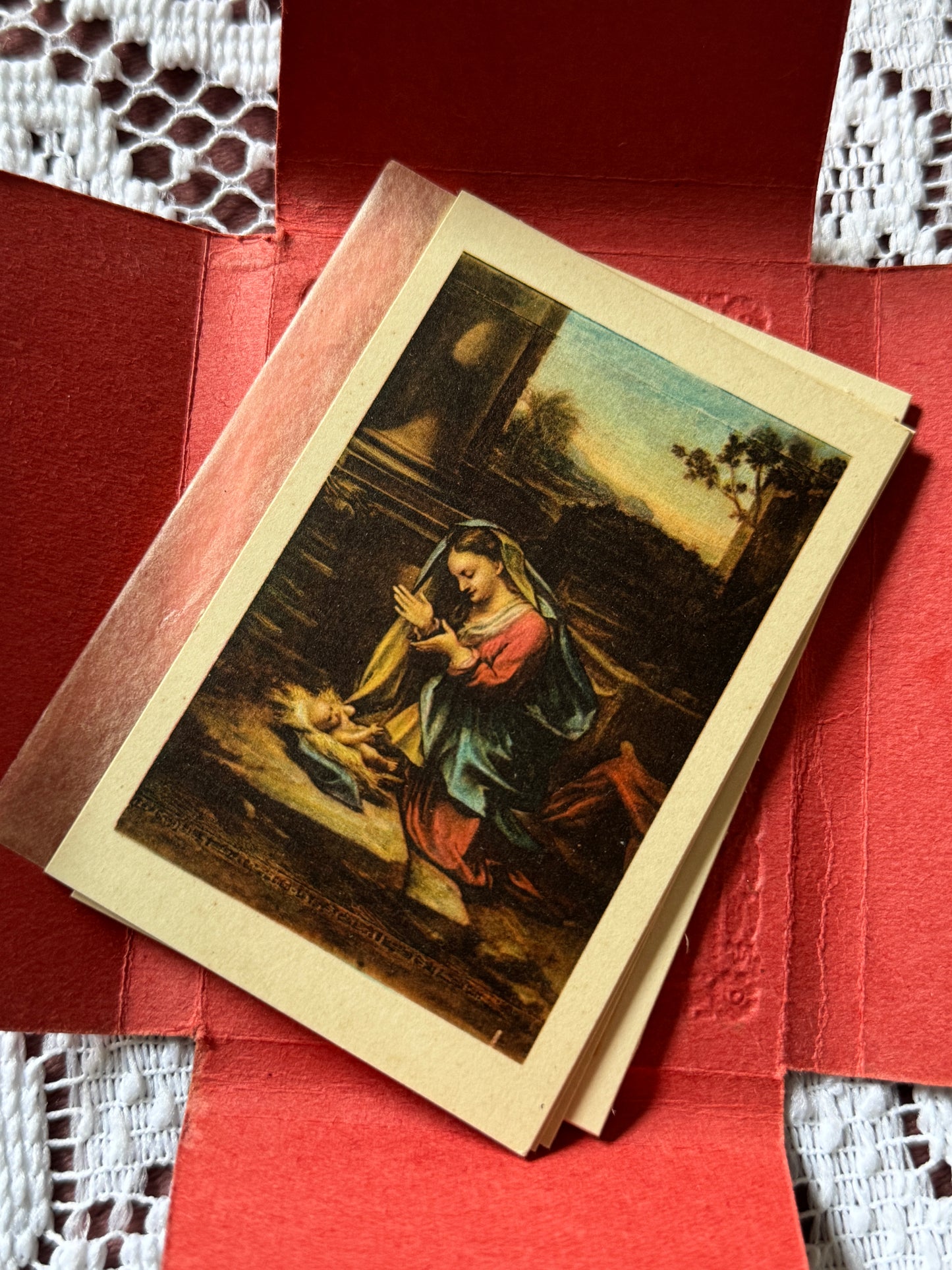 1950s Firenze Museum Cards Florence Italy Uffizi Gallery Souvenir Color - 10 Cards Present