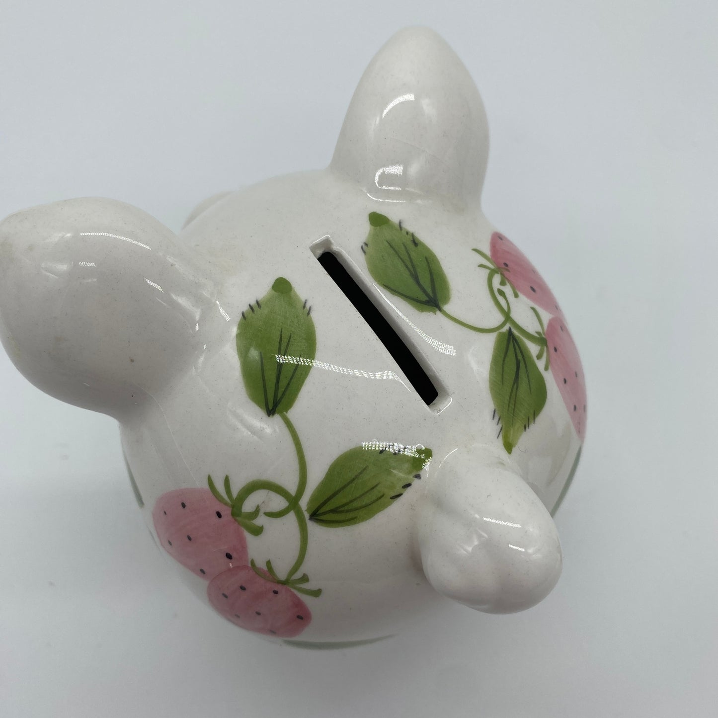 Strawberry Design Ceramic Piggy Bank